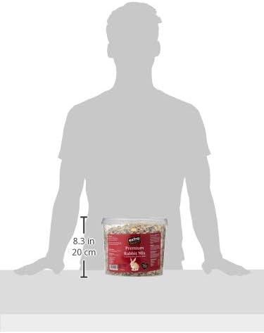 Extra Select Premium Rabbit Mix Bucket 5L - Balanced Complementary Feed with Pellets, Forage, Vitamins & Minerals (Packaging may vary)