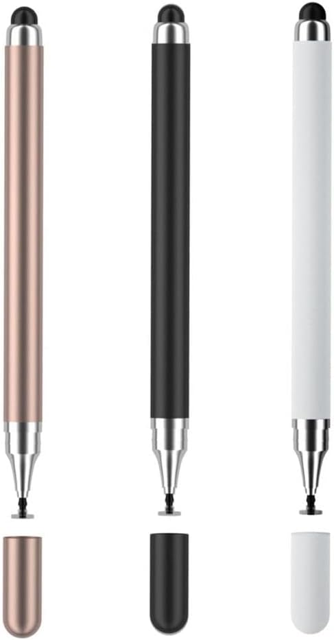 Redreo Stylus Pens for Touch Screens,3 Pack 2 in 1 Universal High Sensitivity Tablets Pens for iPad,Apple,Samsung Galaxy,Smartphones, Android, Microsoft and Other Touch Screens