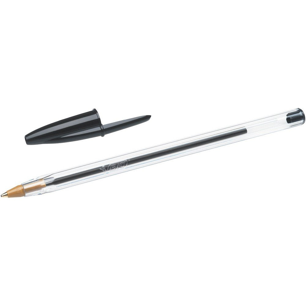 BIC Cristal Original Ballpoint , Comfortable Biro Pens, Medium Point (1.0mm), Assorted Colours, Pack of 10