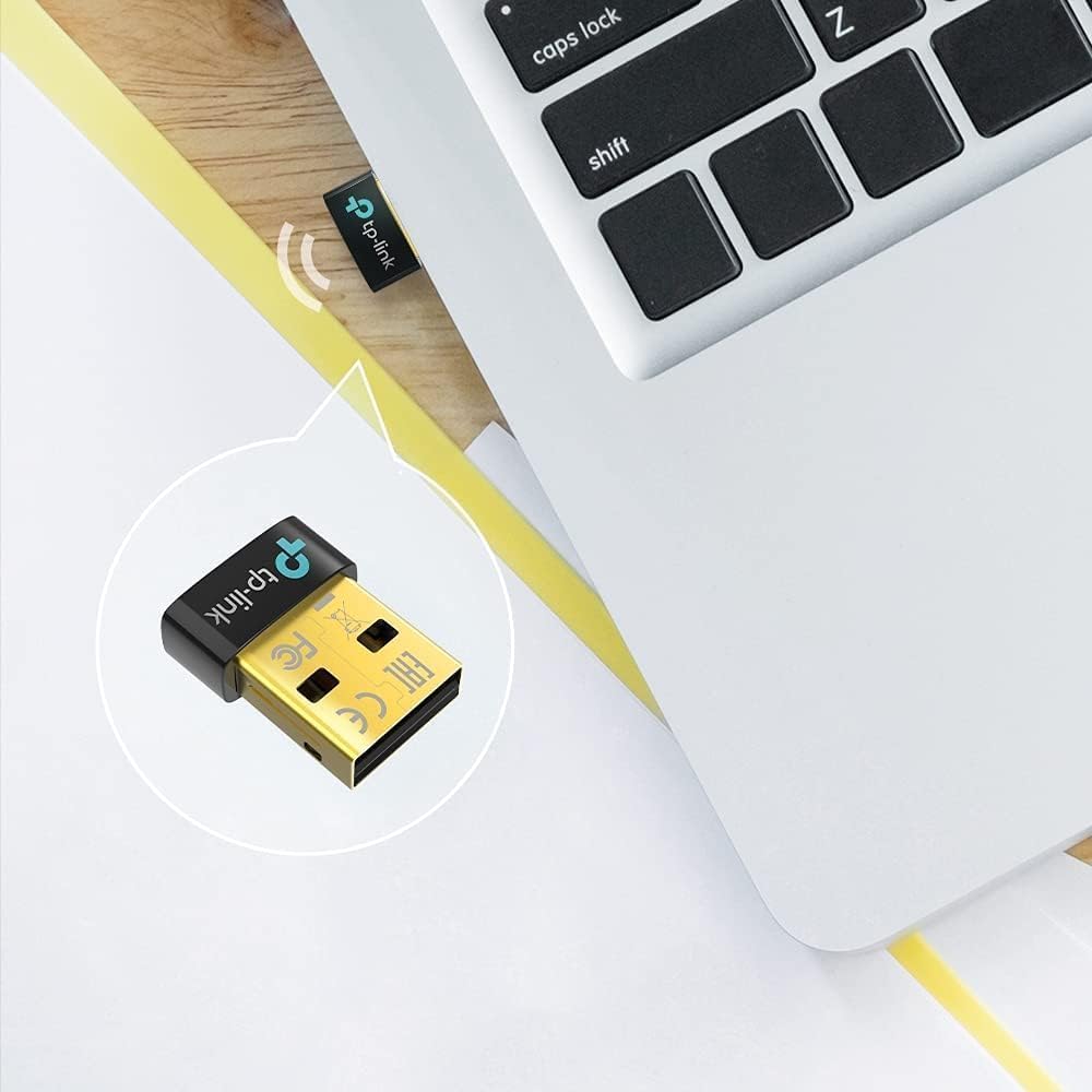 TP-Link UB5A Nano Bluetooth 5.3 USB Adapter for Multiple Devices, Long Range Bluetooth Adapter Compatible with Win 11/10/8.1/7, Dongle/Receiver, Plug & Play