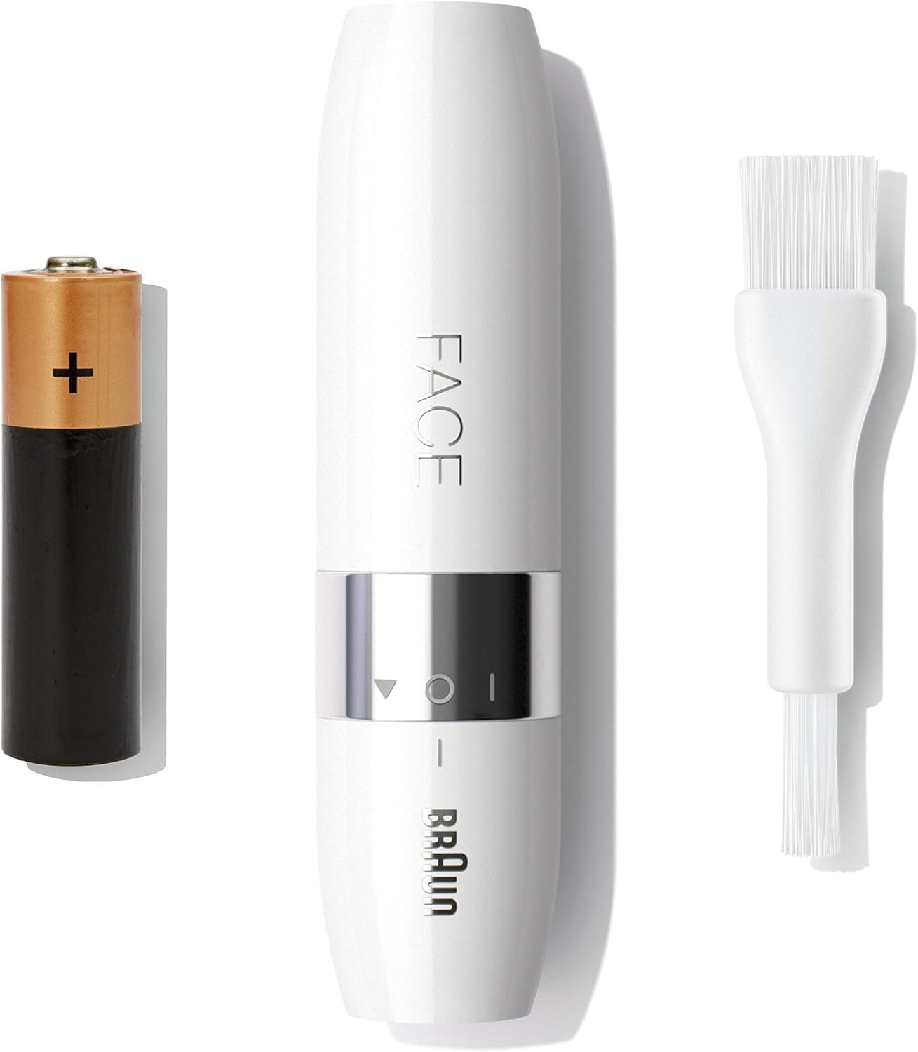 Braun Face Mini Hair Remover, Facial Hair Remover for Women Mini-Sized Design For Portability, Efficient Facial Hair Removal Anytime, Anywhere, With Smart Light, Gifts For Women, FS1000, White