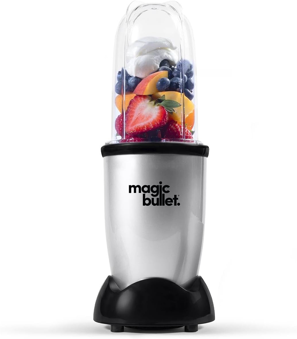 nutribullet magic bullet Blender, Mixer & Food Processor All-in-One - 10pc Kit - 200W - Sleek & Compact Design - Chop, Blend, Grate, Grind, Mix & Whip in Seconds - Easy Lock On & Pulse Feature
