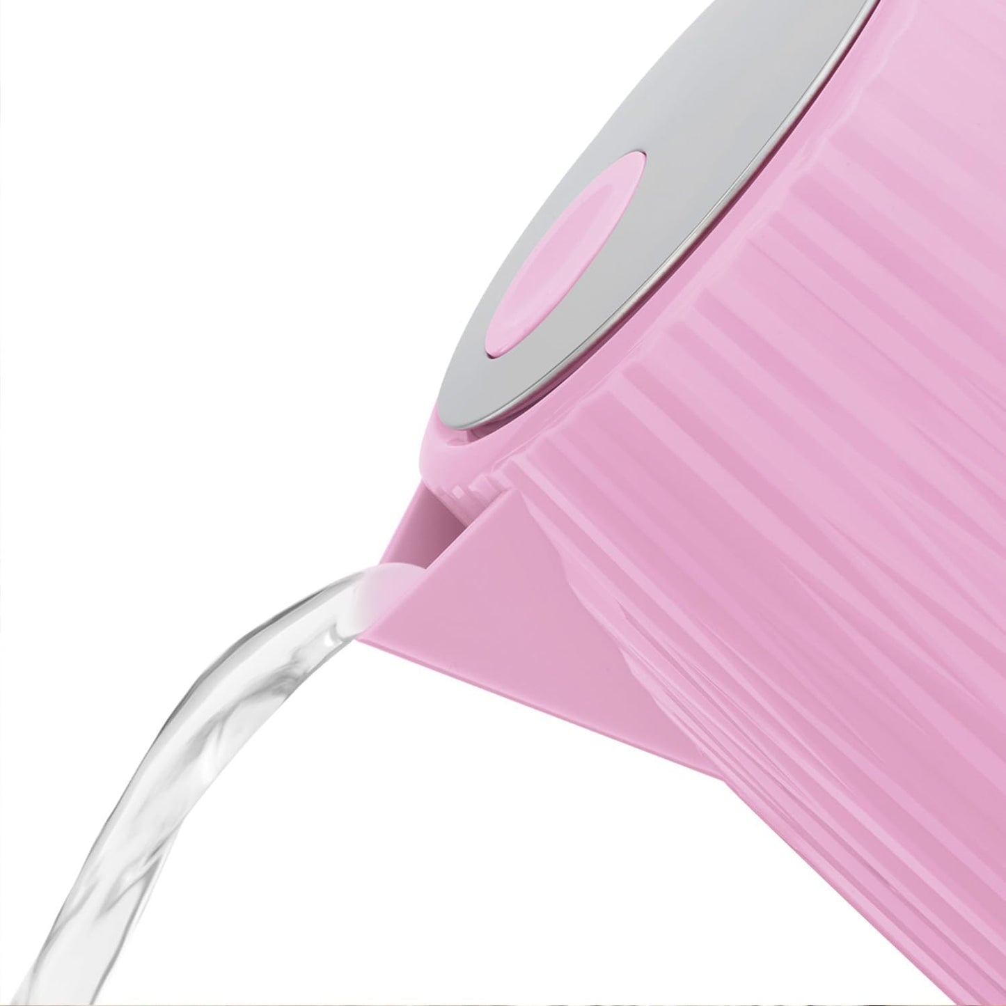 Russell Hobbs Electric Kettle (Hot Water, Tea or Coffee, 1.7L, Push to open lid, Perfect pour spout, Removable washable filter, Illuminated switch, Chrome accents, Raspberry, 3000W) Eden 27362