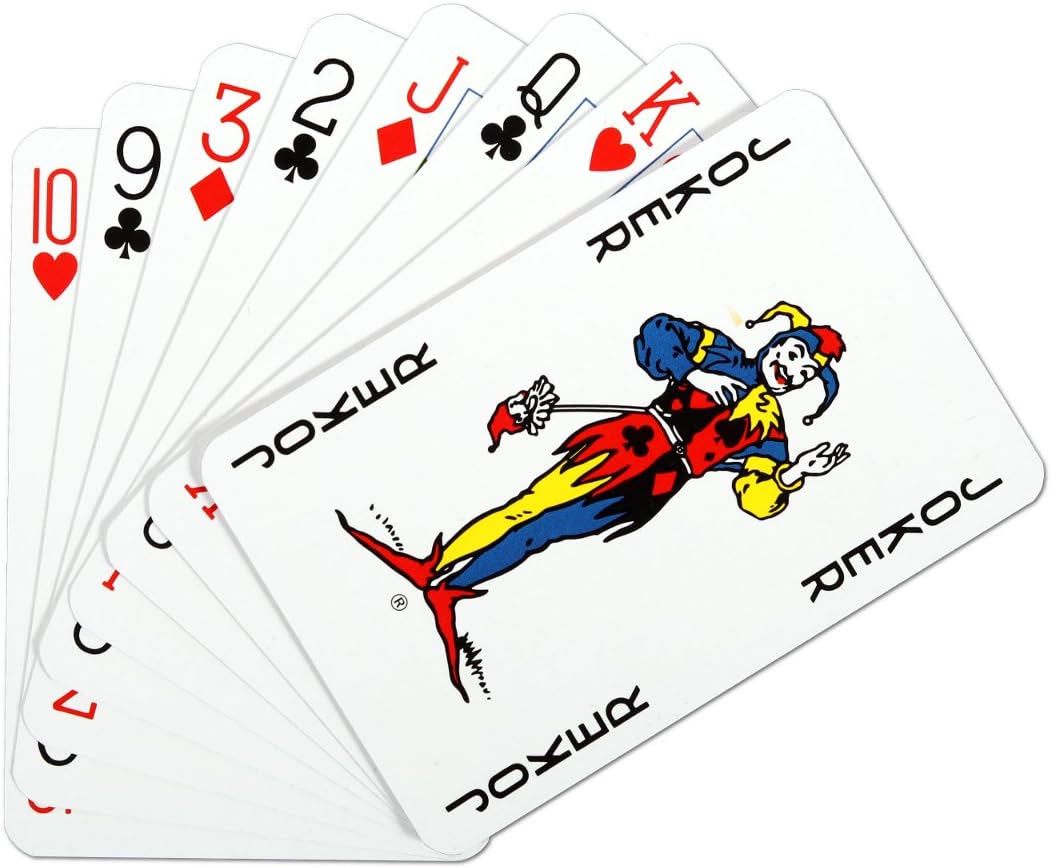 Waddingtons Number 1 Playing Card Game, play with the classic Red and Blue Twin Pack, great travel companion, gift and toy for Boys, Girls and adults.