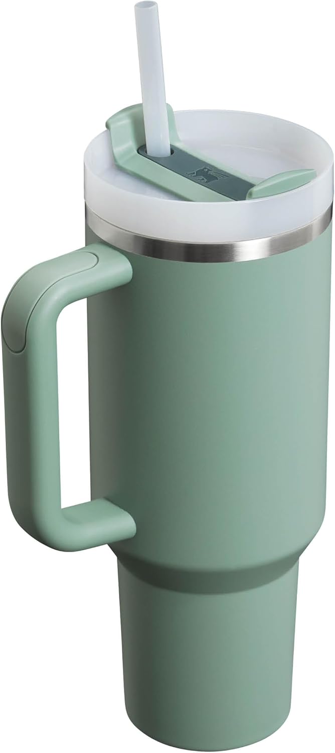 STANLEY Quencher H2.0 Flowstate Tumbler 1.2L - Cold for 11 Hours - Iced for 48 Hours - Metal Water Bottle with Straw, Handle and Lid - Dishwasher Safe - Travel Mug for Cold Drinks