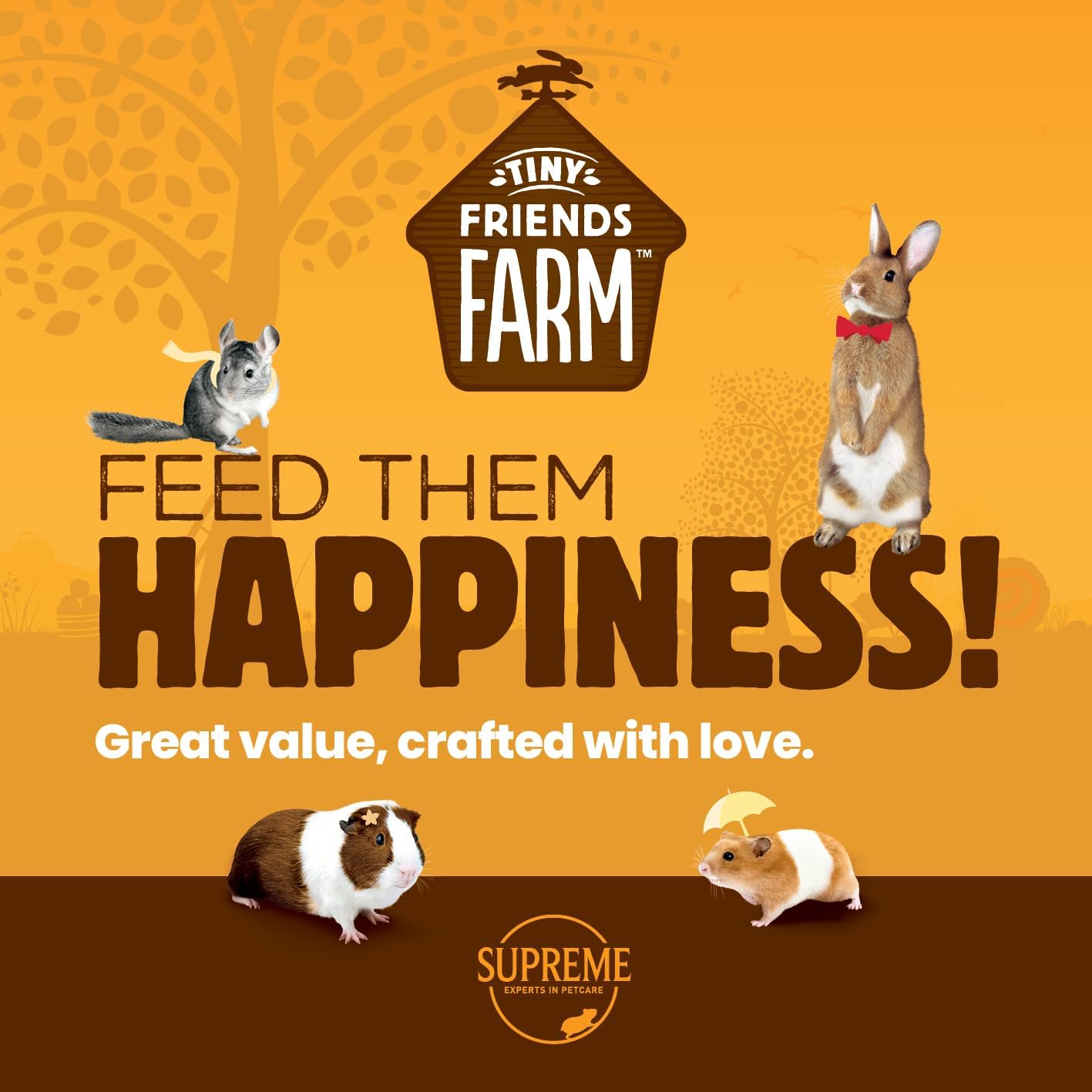 Supreme Petfoods Tiny Friends Farm Gerty Tasty Nuggets, Guinea Pig, 1.5 kg