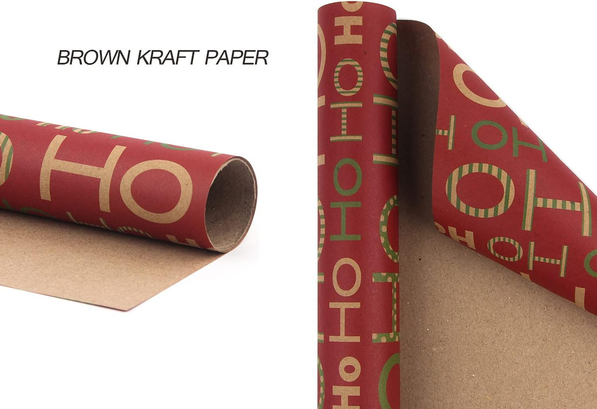 Christmas Wrapping Paper Set β 12 Folded Sheets 70x50cm Recycled Kraft Gift Wrap with 6 Vintage Designs, Includes 10m Jute String & 10 Gift Tags β Eco-Friendly Recyclable Xmas Paper