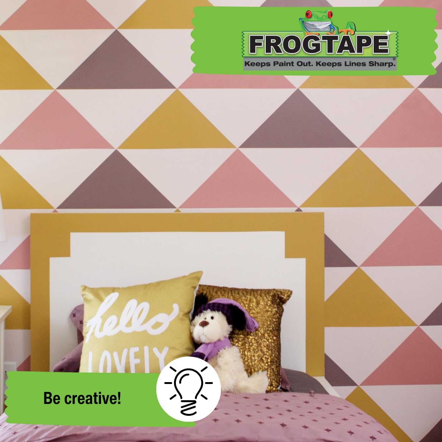 Frog Tape Green Multi Surface Painters Masking Tape, Indoor Painting and Decorating For Sharp Lines and No Paint Bleed 36mm X 41.1m