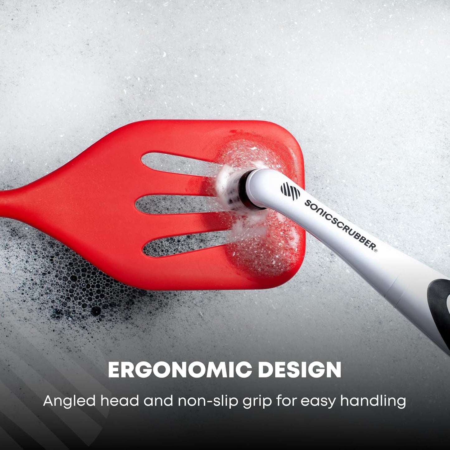 SONICSCRUBBER SonicScrubbers Sonic Scrubber Oscillating Cleaning Tool for the Kitchen and Bathroom, Grout, White