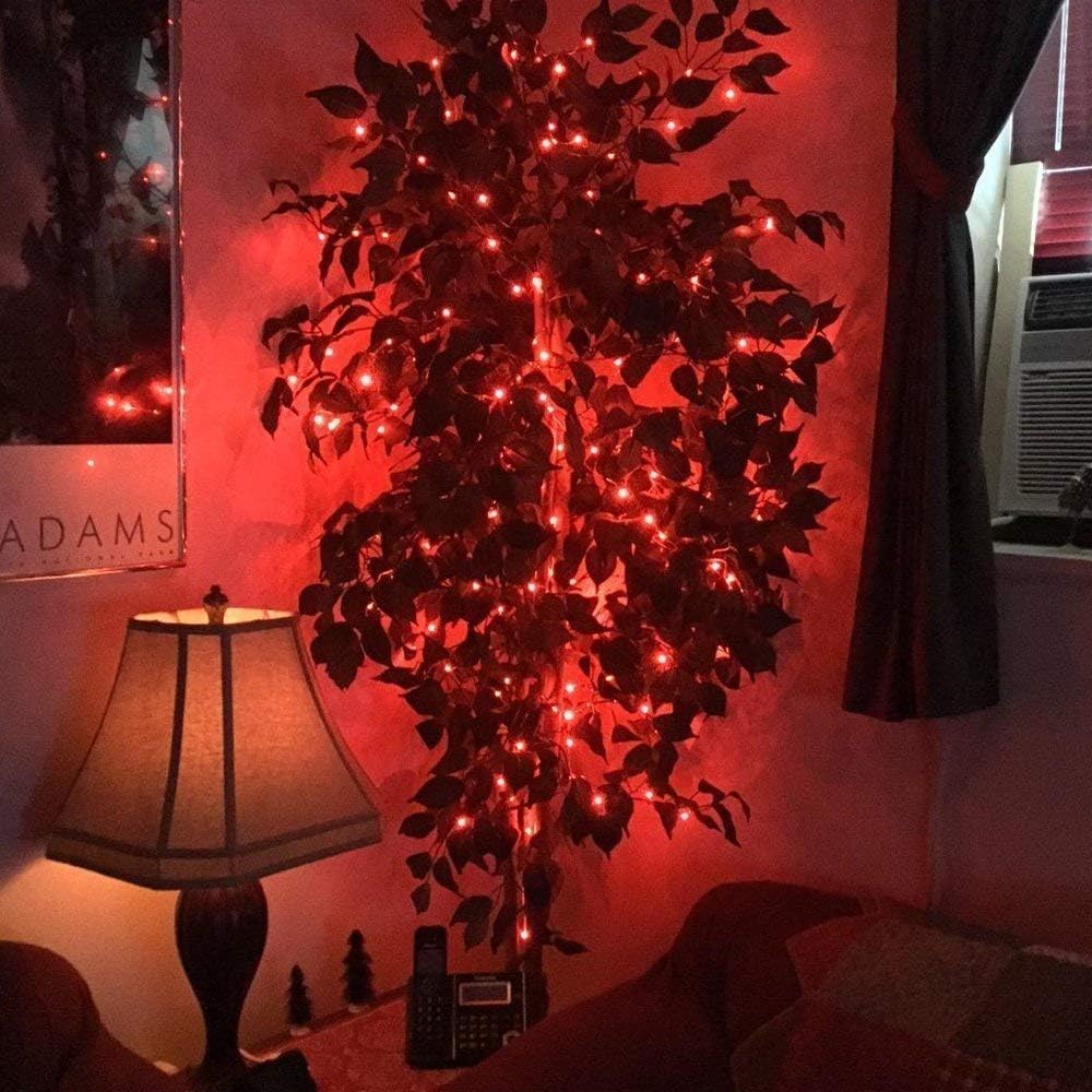 BOLWEO Battery Powered Fairy String Lights, 3M 30LEDs,Red Ambiance Lighting for Christmas,New Year's Eve,Valentines Day Decoration