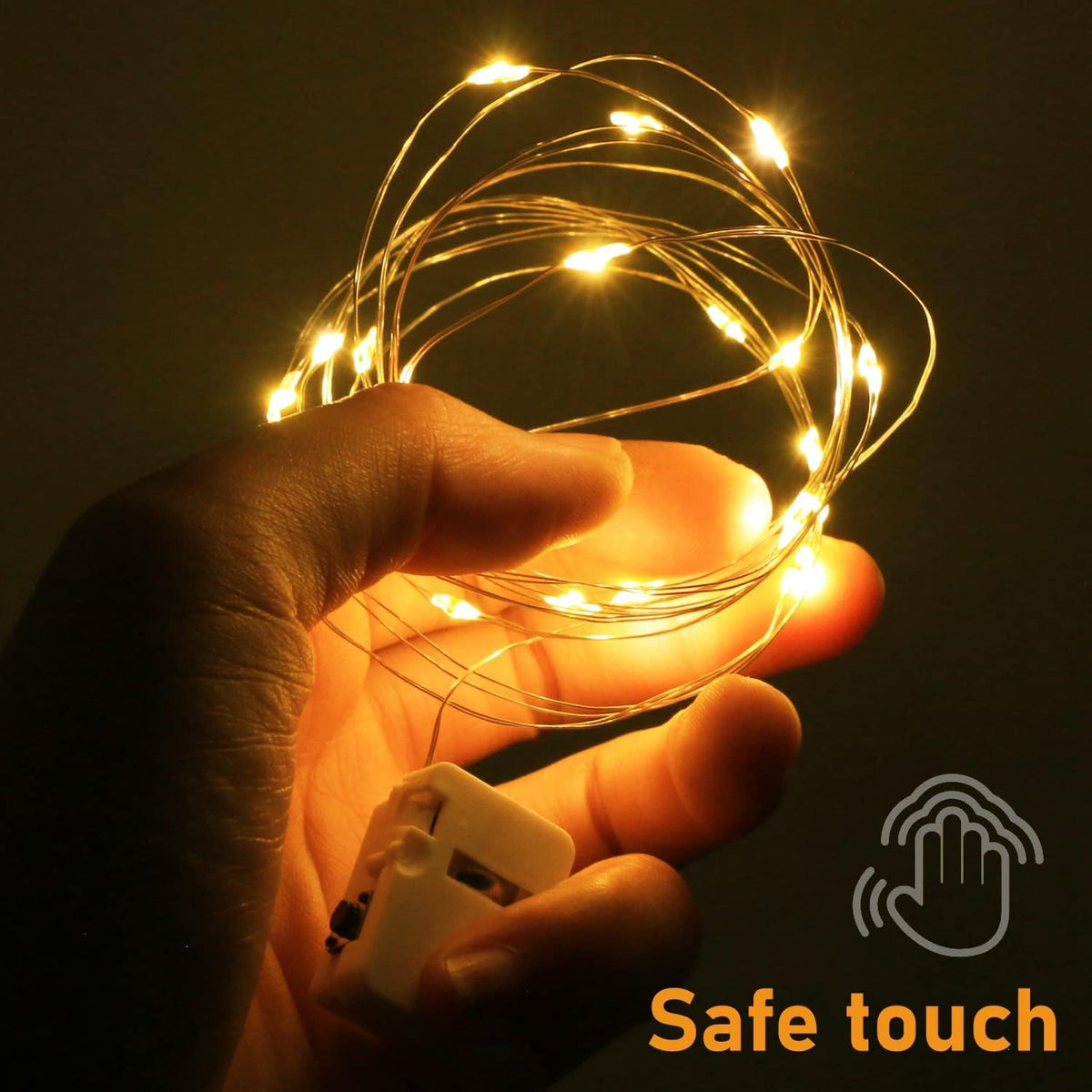 btfarm 12 Pack 3 Modes LED Fairy Lights Battery Operated, 2M 20LED Mini String Lights Battery Powered IP65 Waterproof Silver Wire Small Fairy Lights Indoor Outdoor for Jars, Christmas, Party, Bedroom