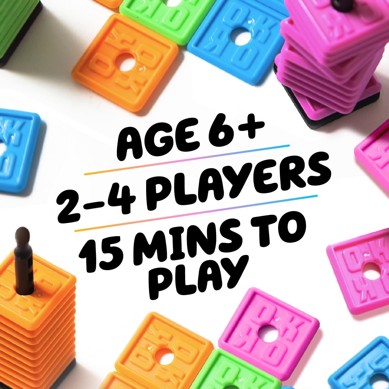 OK Play – Fun, Fast & Strategic Game for Kids & Adults | Perfect Outdoor Travel-Friendly Board Game for 2–4 Players & Garden Parties.