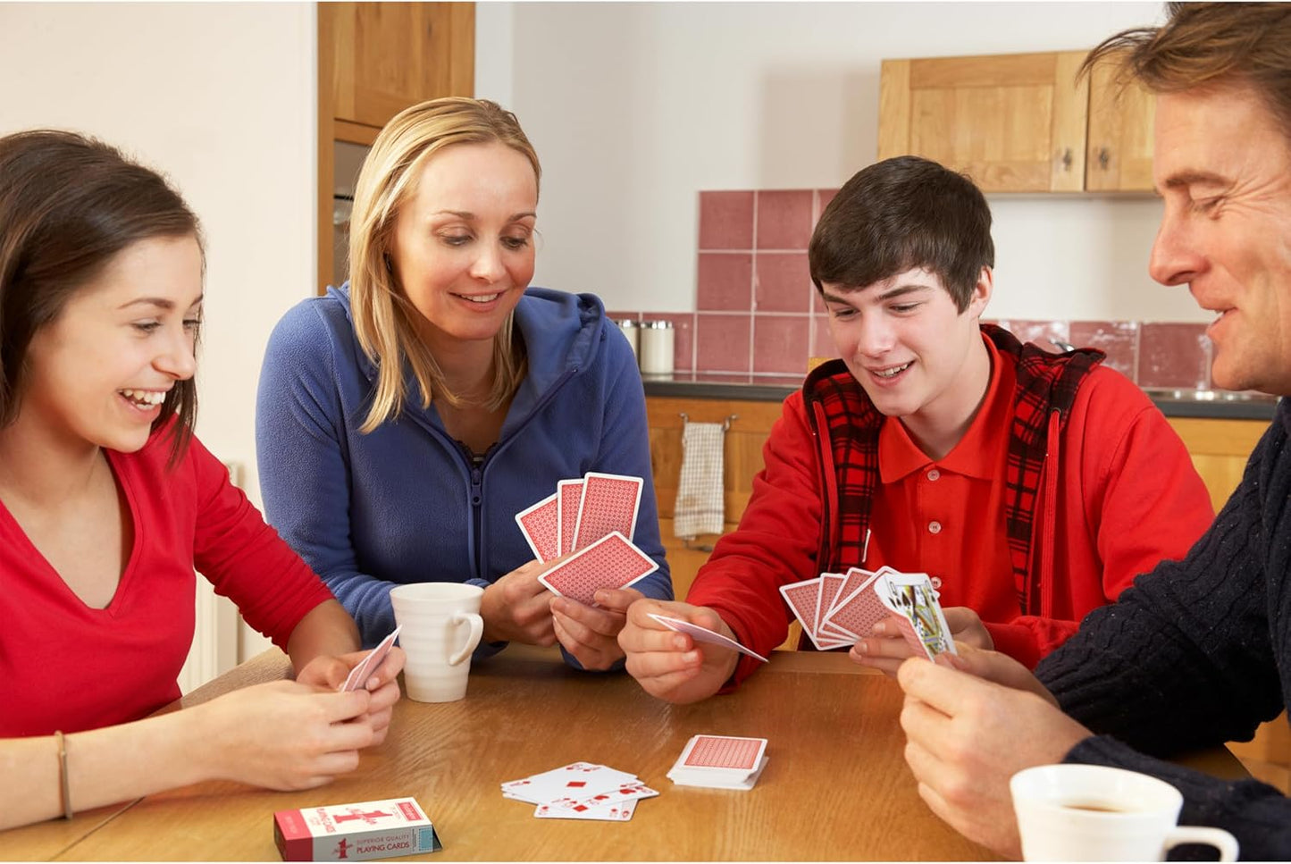 Waddingtons Number 1 Playing Card Game, play fish, slap jack, crazy eights and rummy, Great Travel Companion, Gifts and Toys for Boys, Girls and Adults - Color may vary, Single unit
