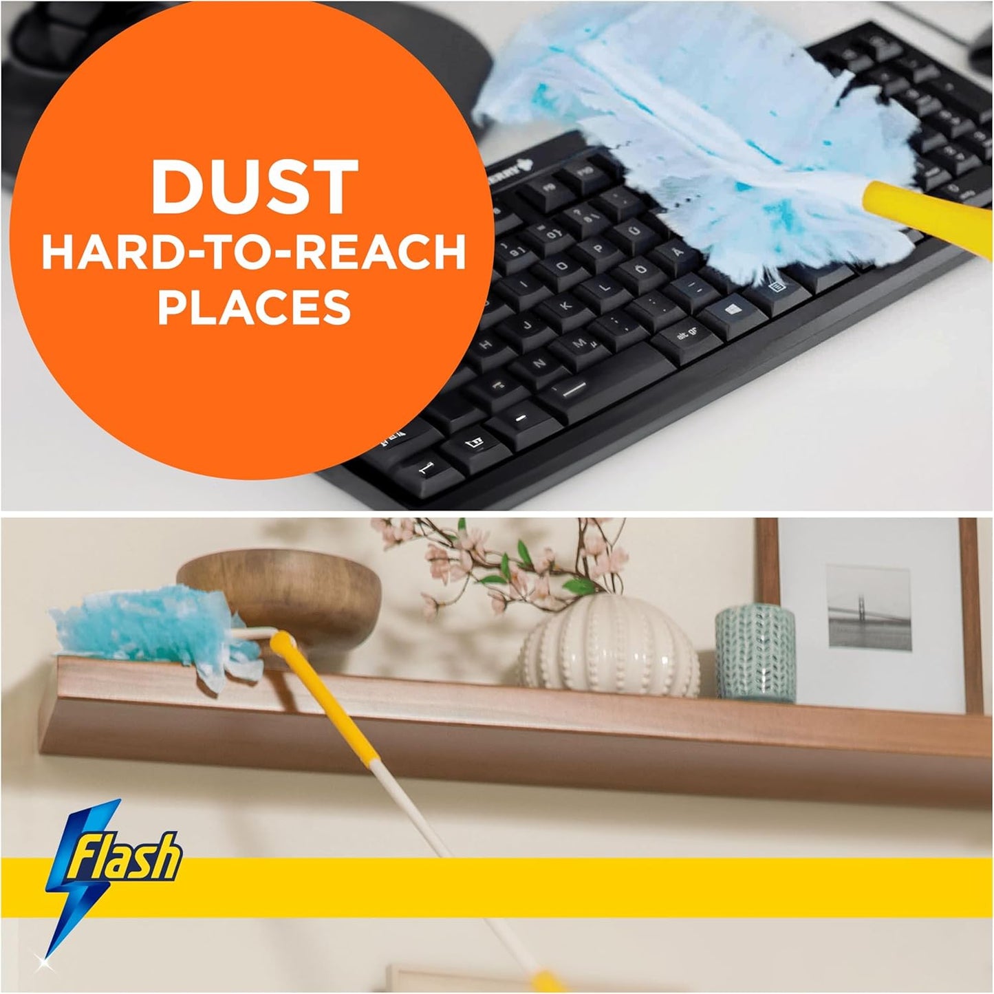 Flash Dust Magnet Mrs Hinch's Enchanted Wildflowers Duster Scented Refills 9ct, Traps & Locks Up Dirt & Hair In No Time