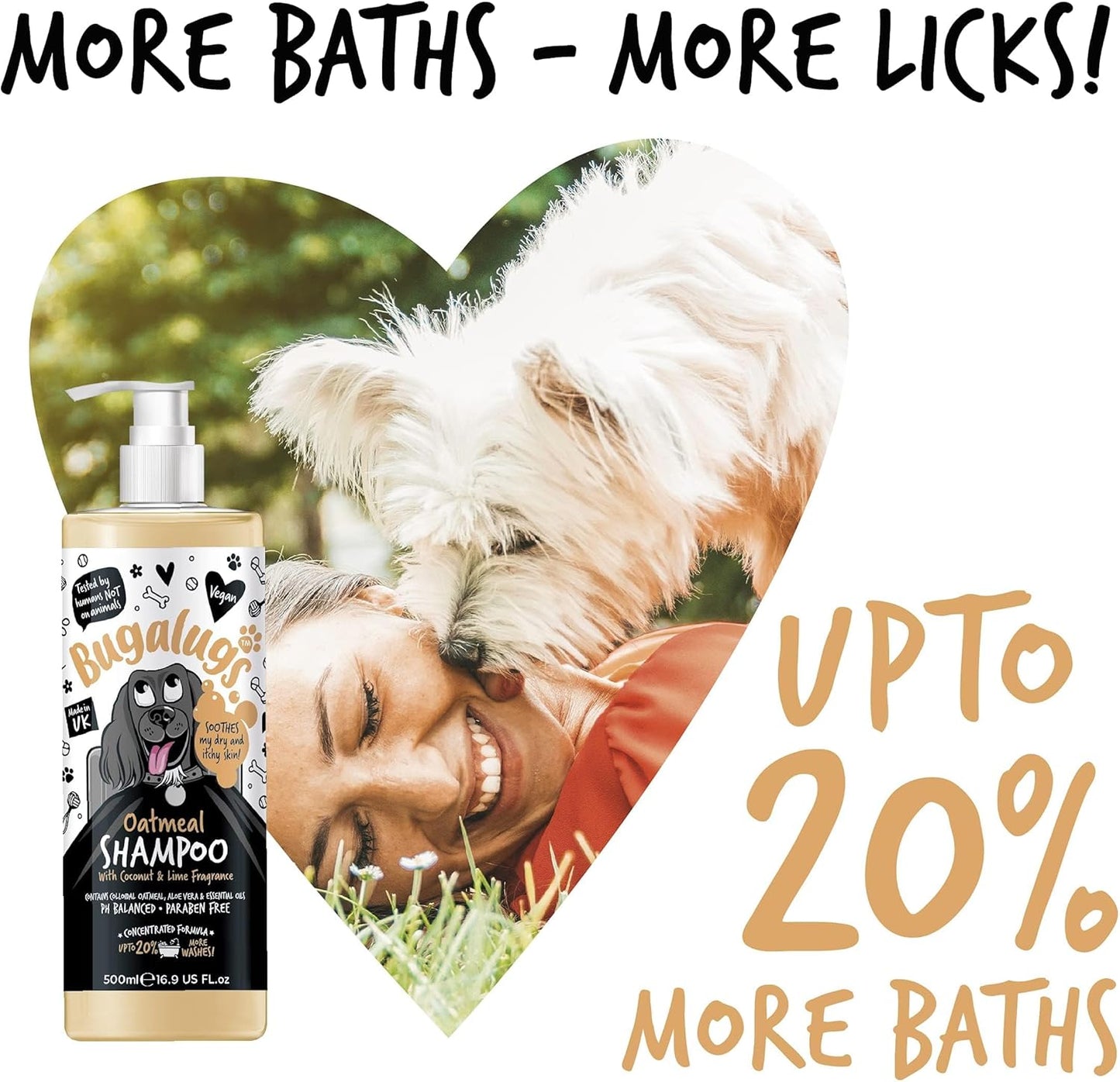 Itchy Dog Shampoo with Oatmeal & Aloe Vera Dog professional Vegan dog grooming products for smelly dogs with fragrance can use as puppy shampoo (500ml)