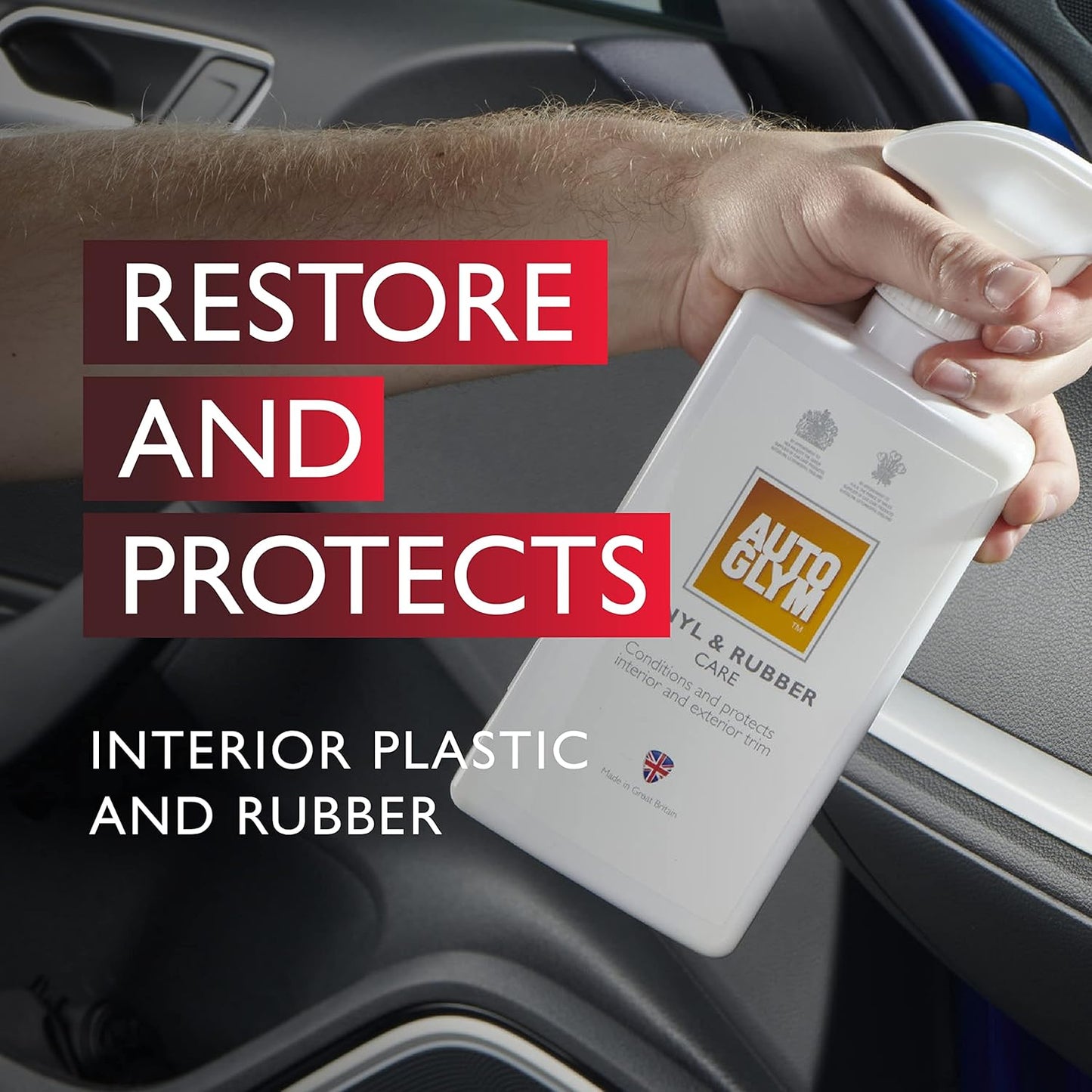 Autoglym The Collection - Perfect Interiors -- The Ideal Car Cleaning Kit That Includes Interior Shampoo, Fast Glass, and Vinyl & Rubber Care