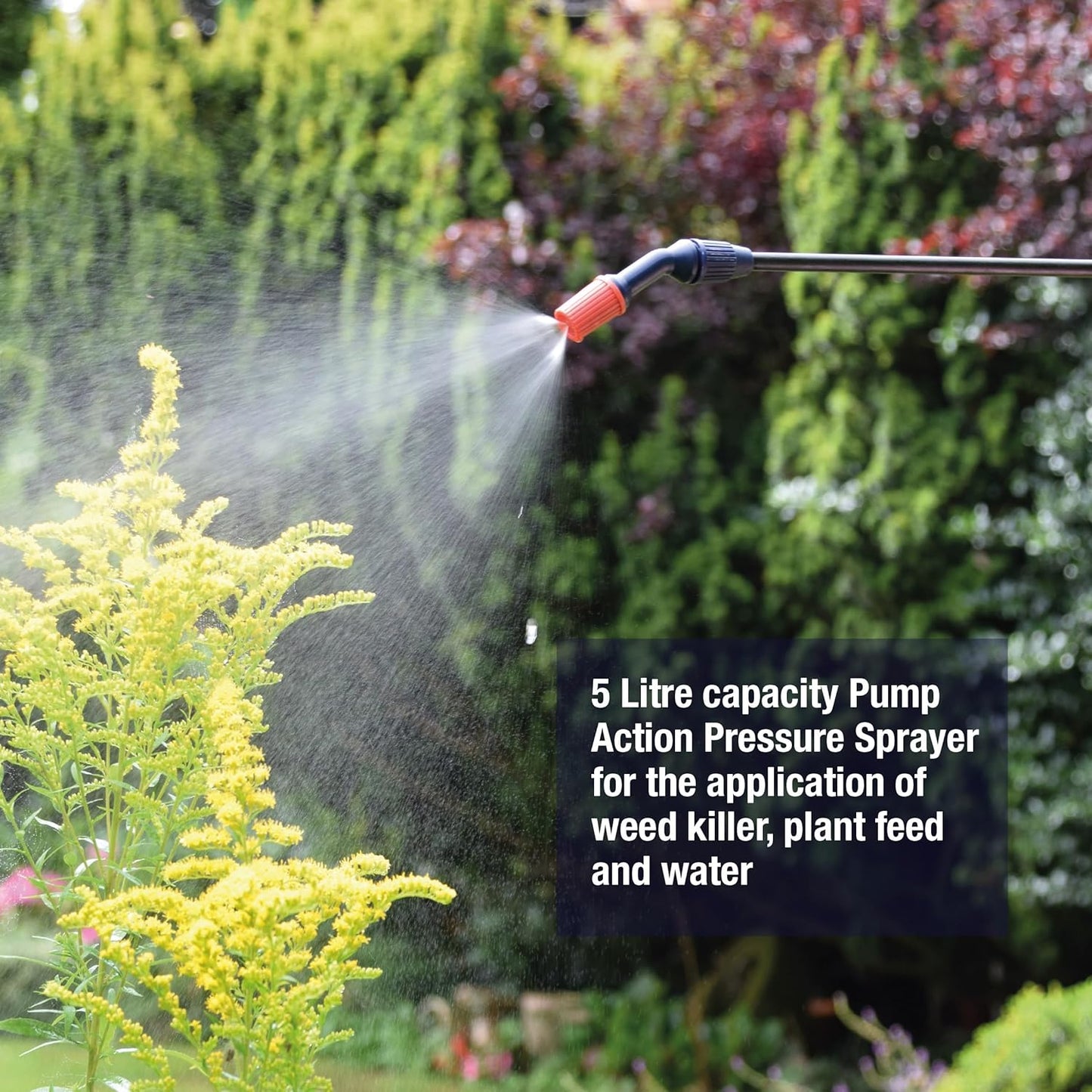 Spear & Jackson 5LPAPS 5 Litre Pump Action Pressure Sprayer