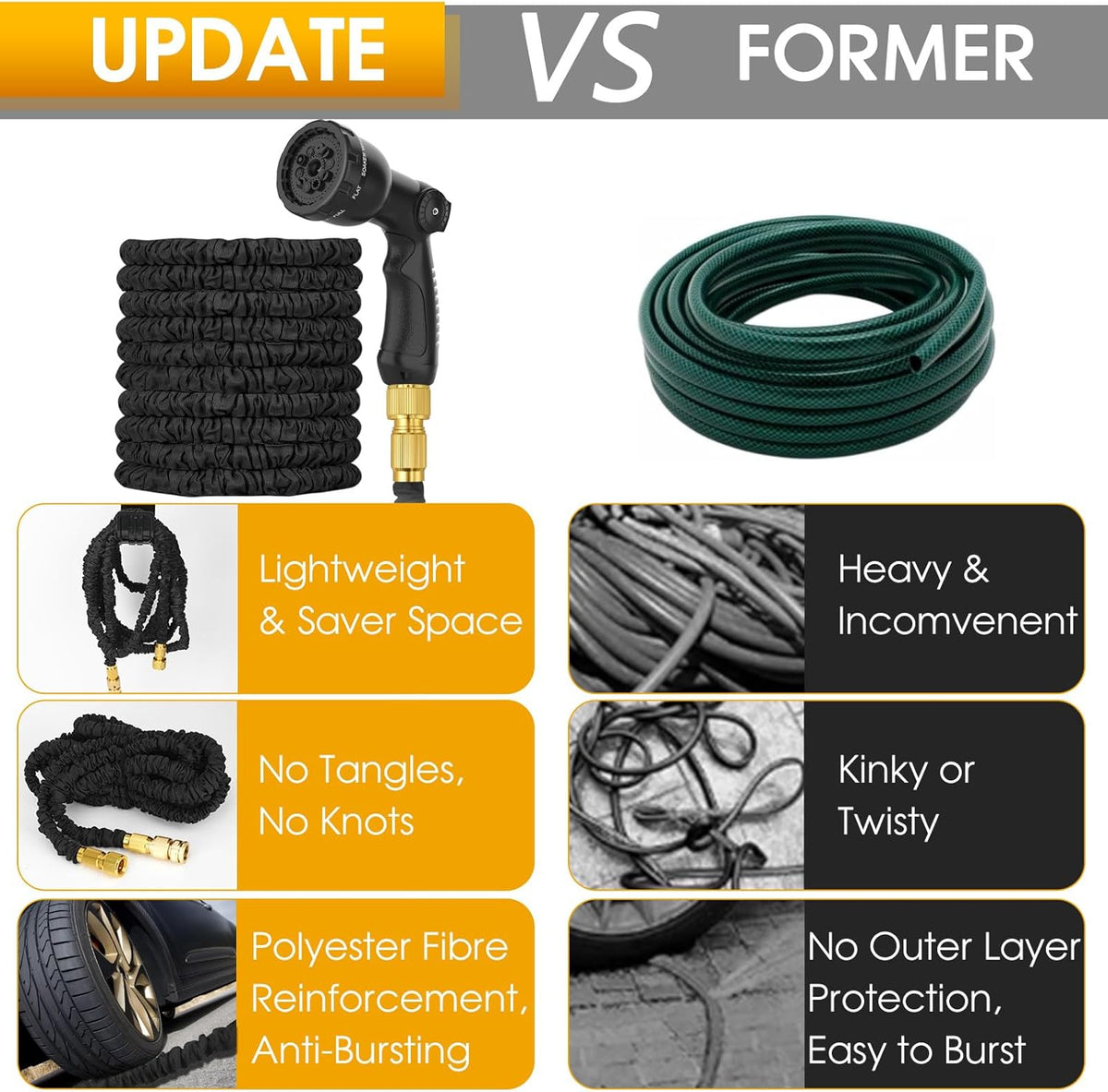 Expandable Garden Hose Pipe 100ft