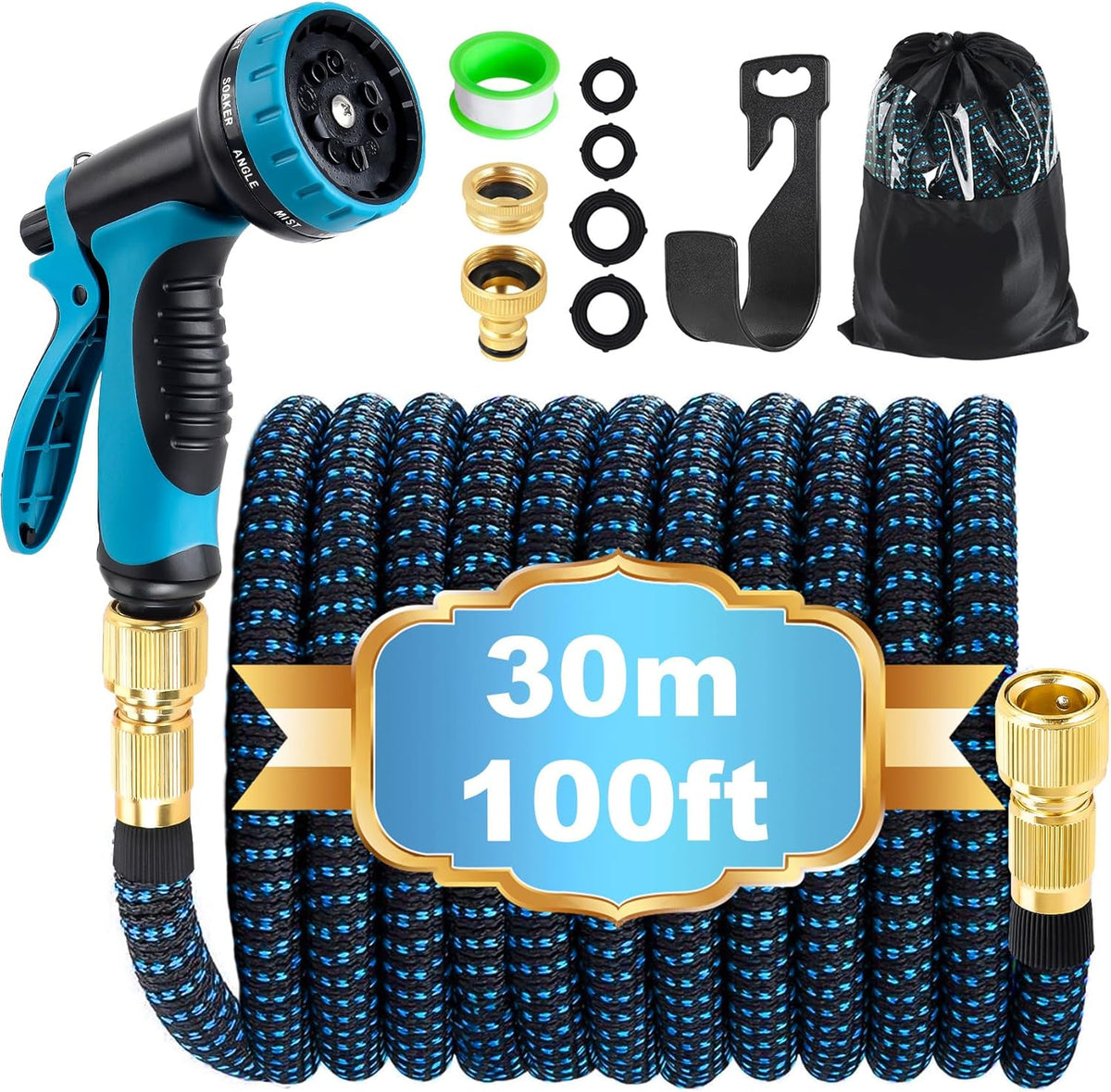 Expandable Garden Hose Pipe 30m 100ft