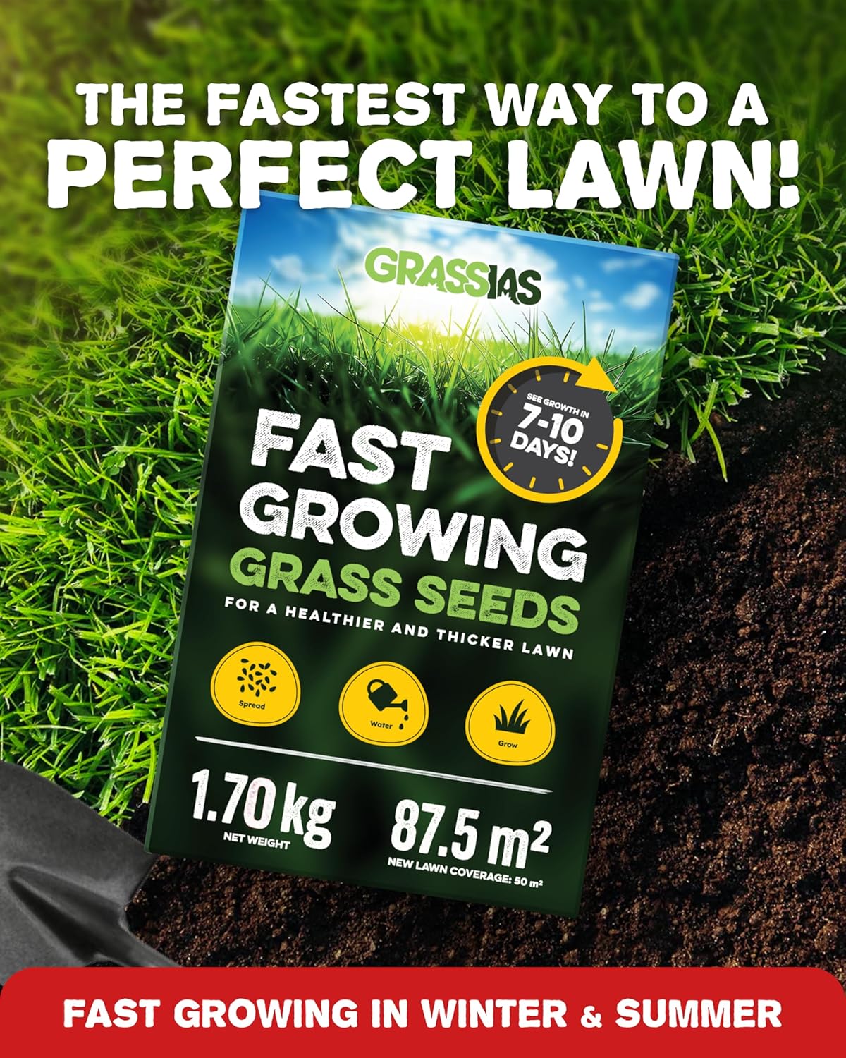 Grassias Fast Growing Grass Seed