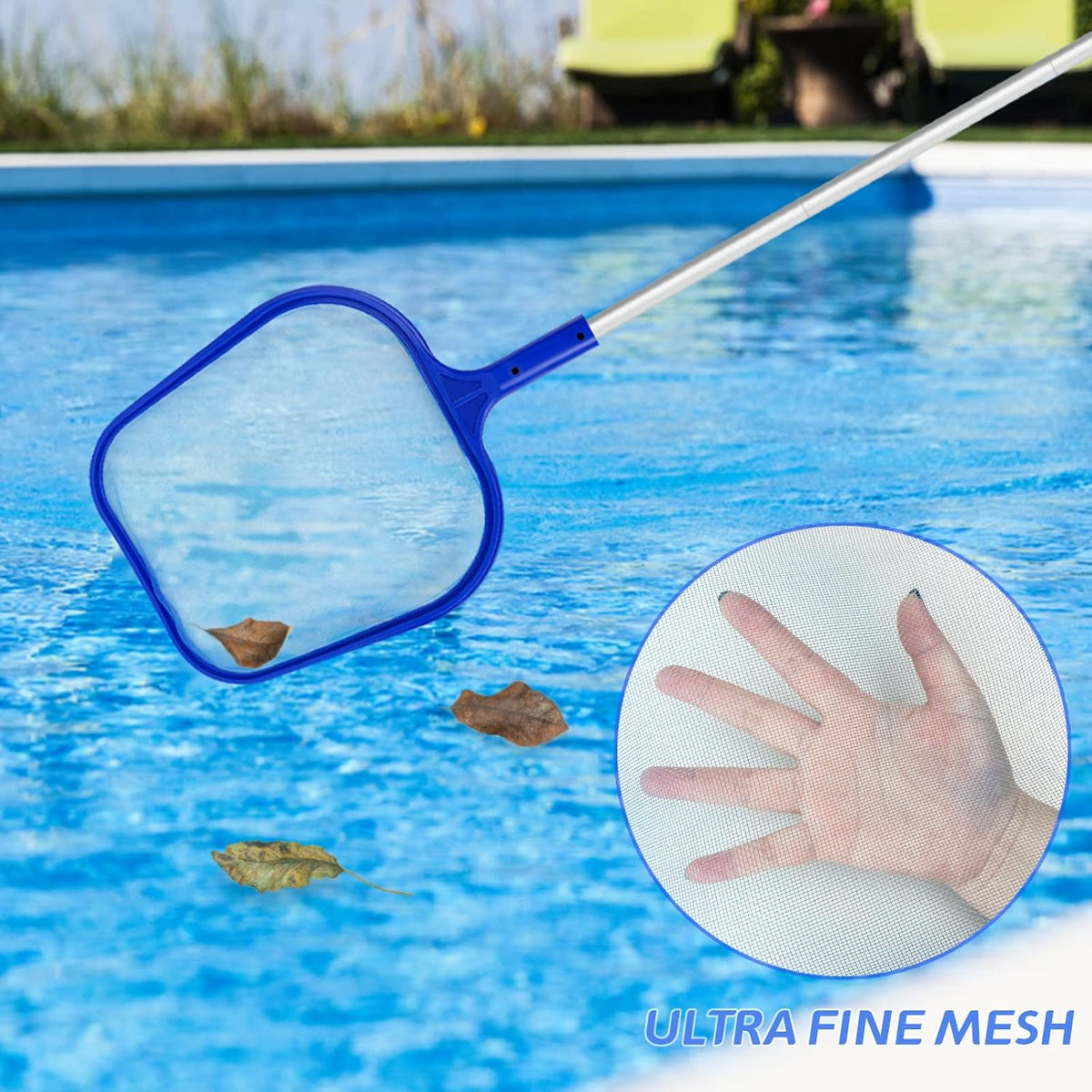 Jsdoin Pool Skimmer Net with 48″ Aluminium Telescopic Pole