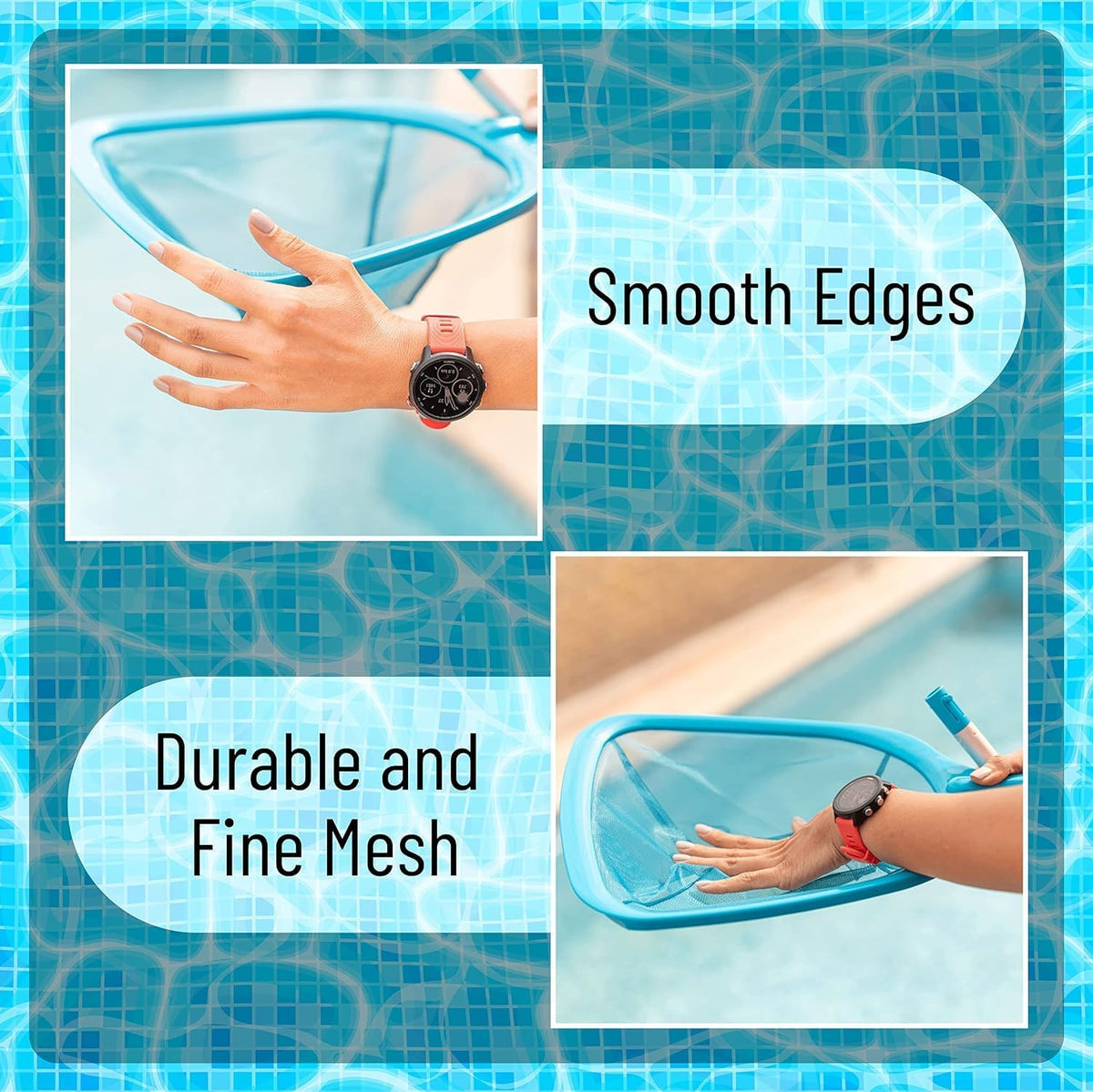 KAHEIGN 150CM Pool Skimmer Net with Pole