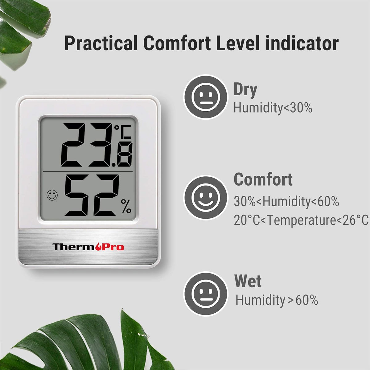 ThermoPro TP49-2 Digital Room Thermometer Indoor