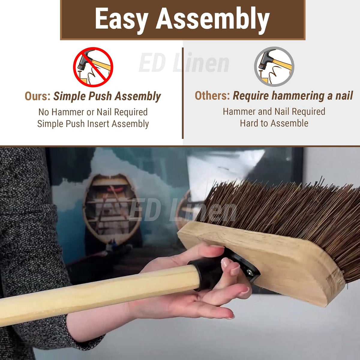10″ Outdoor Garden Broom