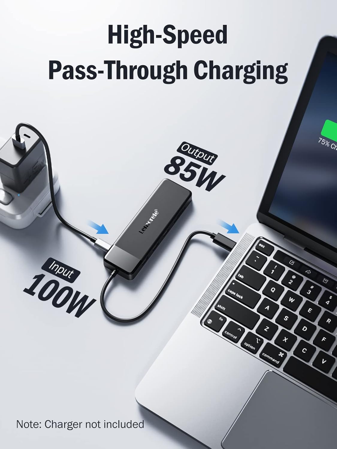 Docking Station USB C Hub 3*Display- 10 in 1, Lemorele USB C Dock 2*HDMI Adapter 4K, 3 USB 3.0/2.0, VGA, PD 100W, Audio, SD/TF, for HP Laptops, ThinkPad, MacBook, Surface