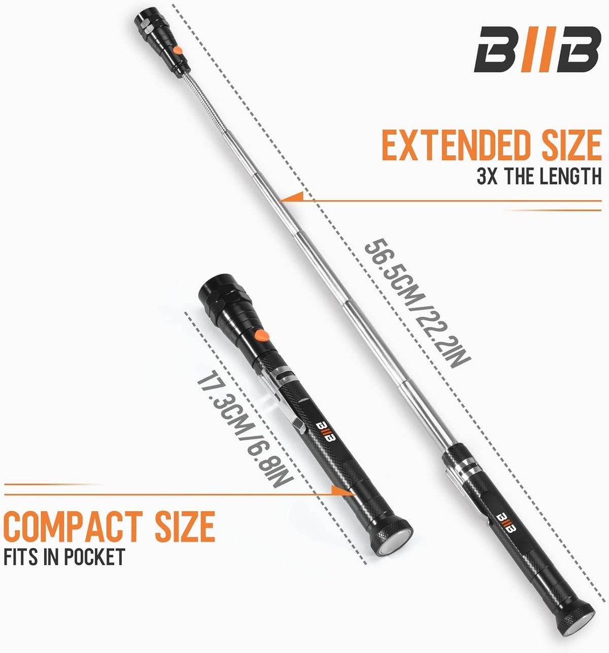 BIIB Gifts for Men, Gadgets for Men LED Magnetic Tool, Stocking Fillers for Men Christmas Gifts for Him, Mens Gifts for Dad Birthday Presents for Men, Secret Santa Gifts for Men Who Have Everything