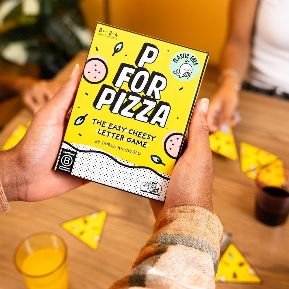 Big Potato P for Pizza Travel Game: Fast-Paced Family Card Game for Kids & Adults | Fits In Your Pocket - Play Outdoors