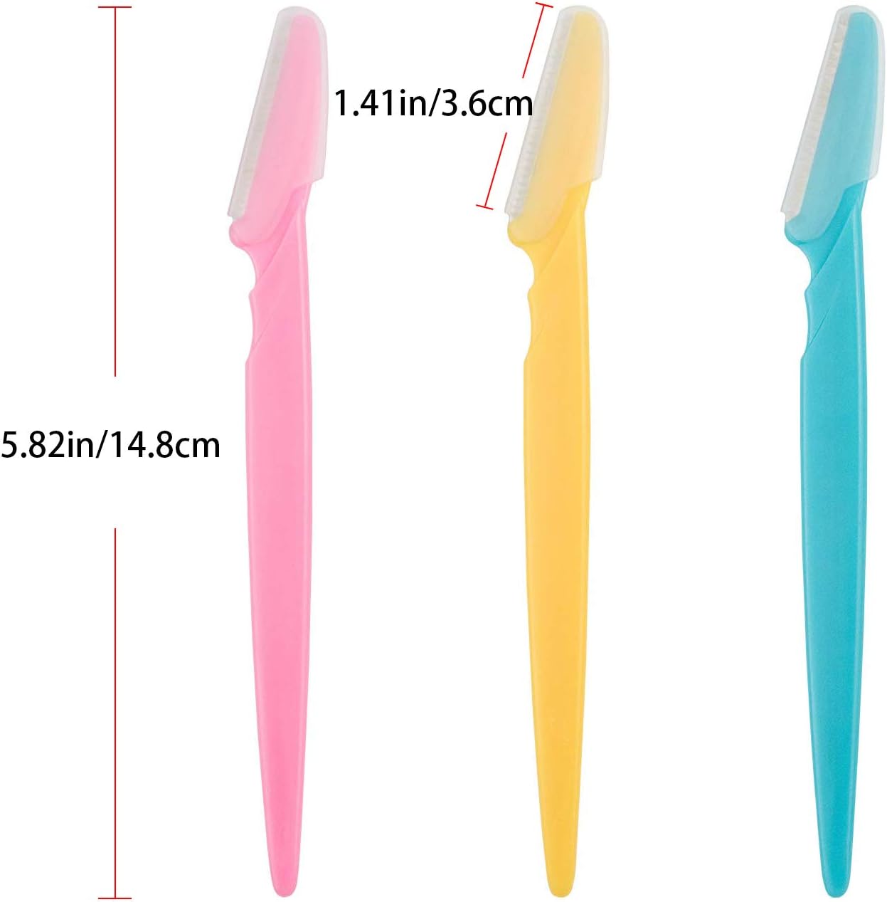 ILLUVA Eyebrow Razors Facial Hair Remover Shaver Trimmer Shaper, Exfoliating Dermaplaning Tool for Women and Men 6 Pcs