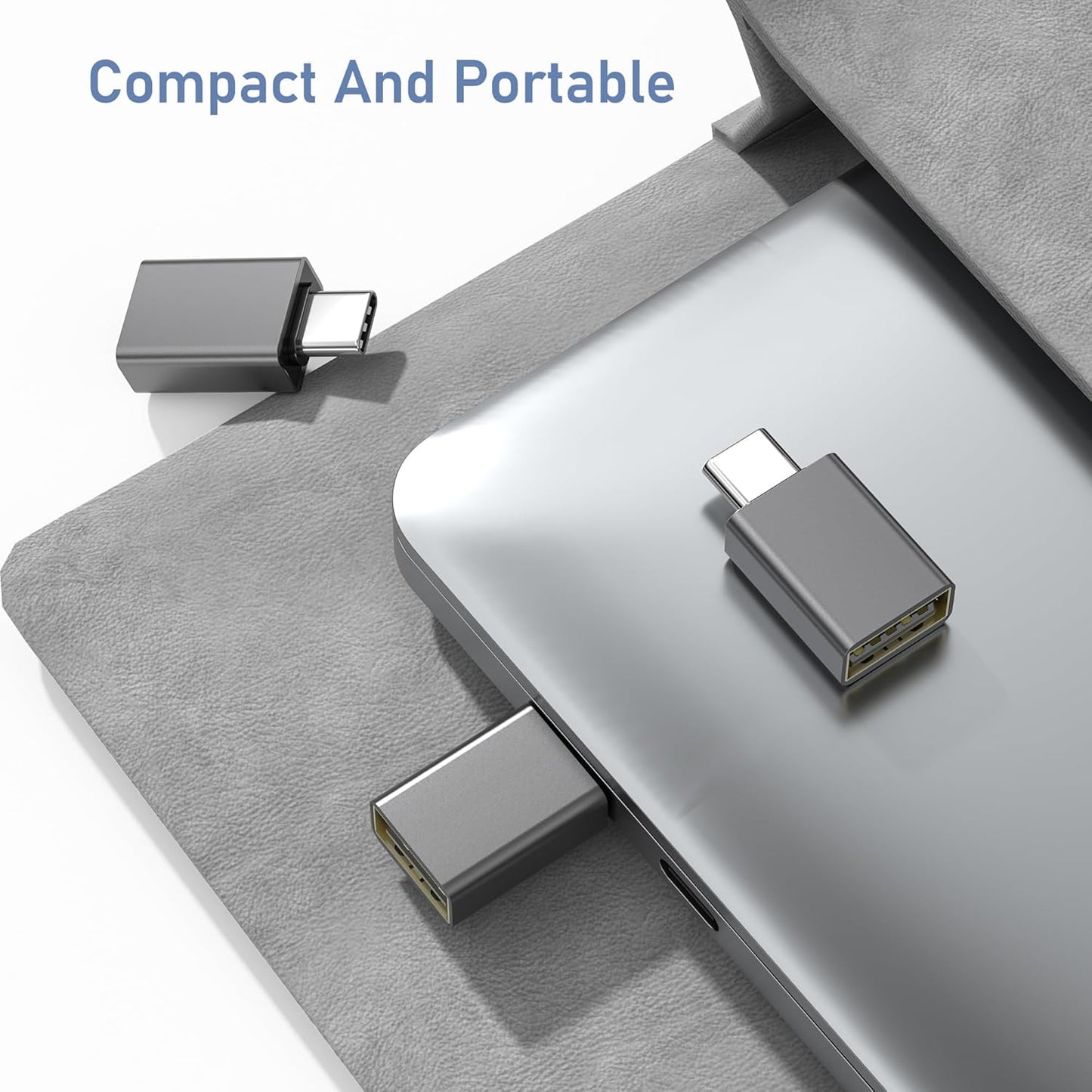 BASESAILOR USB C to USB Adapter 3 Pack,USBC Male to USB A Female 3.0 OTG Adapter,Type C Thunderbolt 4 5 Converter for iMac,MacBook Pro,Apple iPhone 16 16e 15,iPad 10 11 A16 Air 7,Samsung Galaxy S25