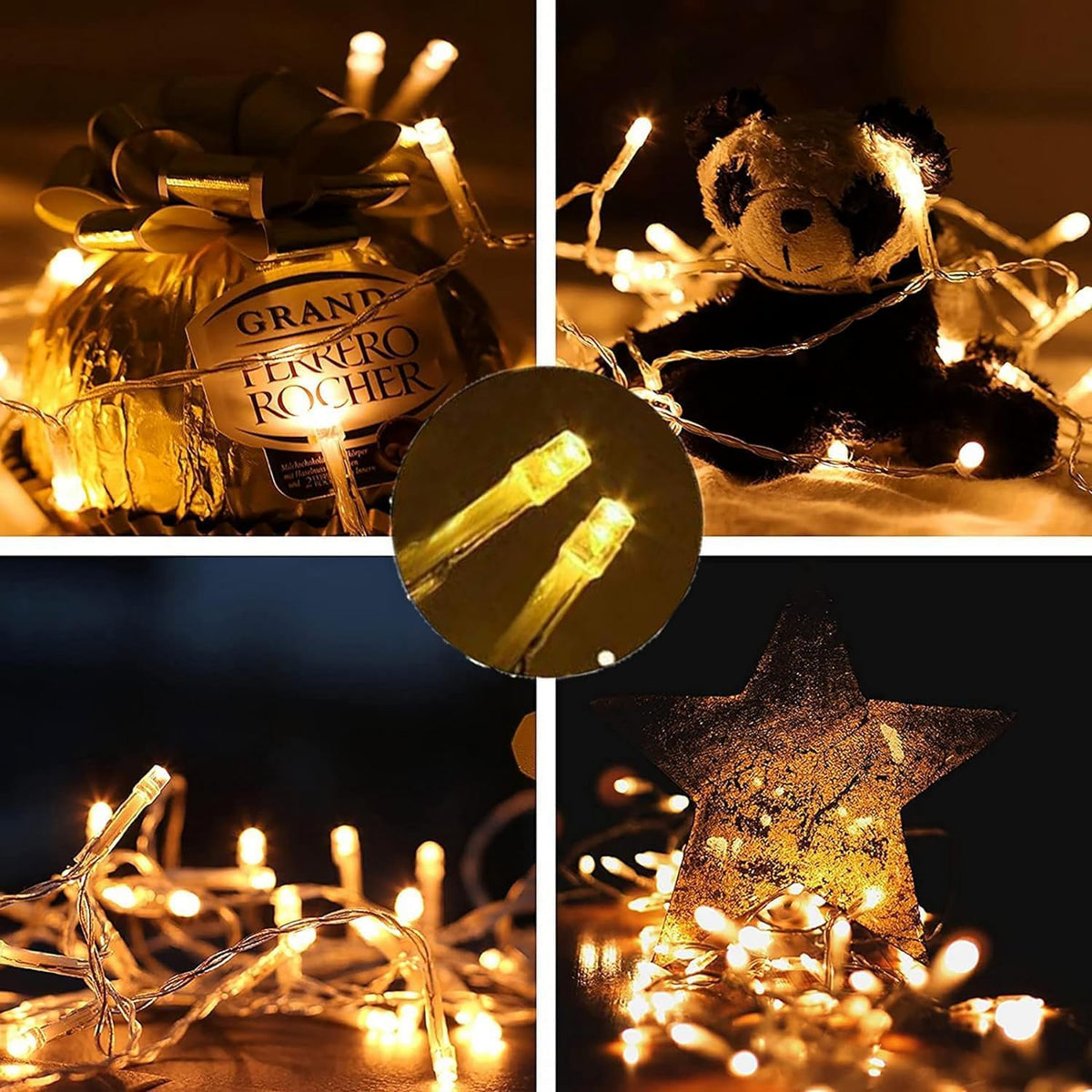 String Lights Mains Powered, 120 LED 12M/40Ft Fairy Lights Waterproof，with 8 Modes Remote Control Fairy Lights Indoor/Outdoor for Garden, Gazebo, Party, Wedding, Christmas Decorations (Warm White)