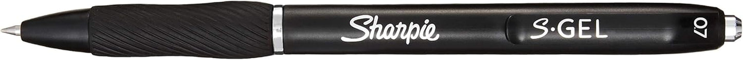 Sharpie S-Gel | Gel Pens | Medium Point (0.7mm) | Black Ink | 3 Count