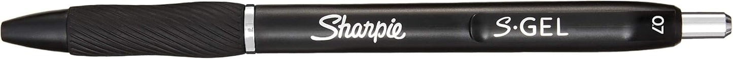 Sharpie S-Gel | Gel Pens | Medium Point (0.7mm) | Black Ink | 3 Count