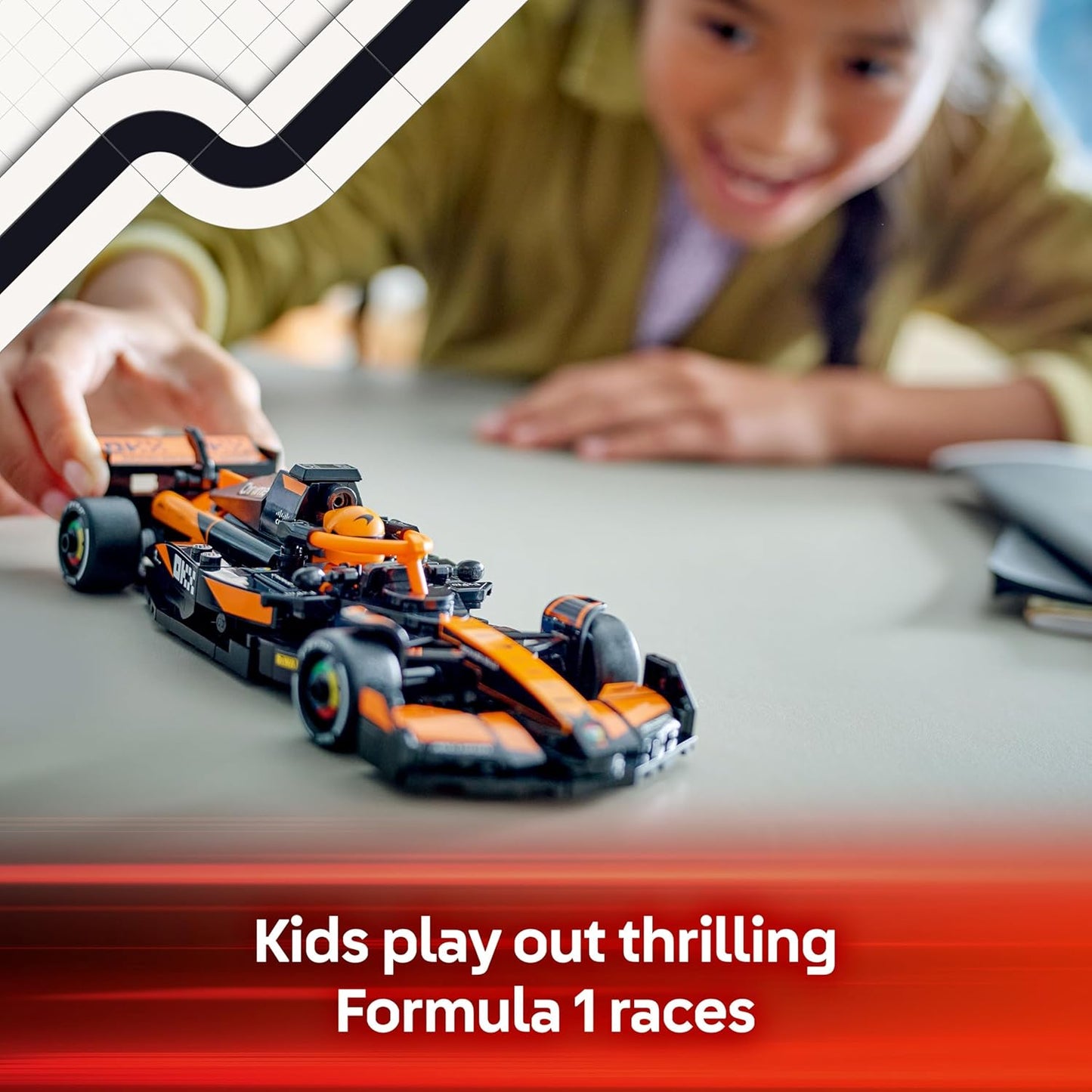LEGO Speed Champions McLaren F1 Team MCL38 Race Car Toy with a Collectible Formula 1 Driver Minifigure - Model Kits for 10+ Year Old Boys & Girls or Adult Motorsport Fans 77251