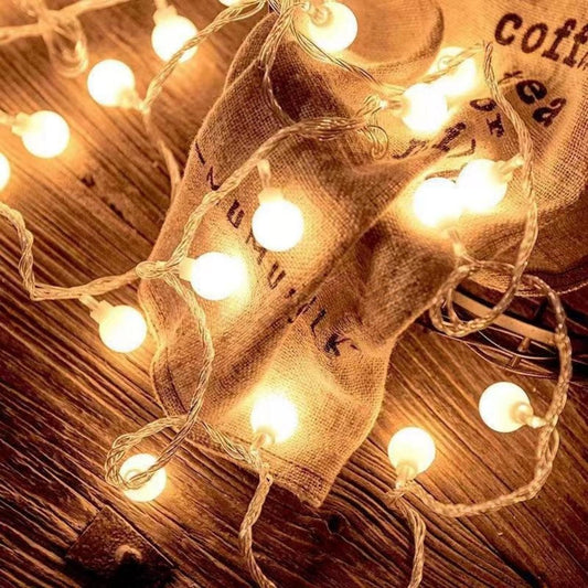 FANSIR Globe String Lights Waterproof, 10M/33ft 100 LED Plug in Fairy Lights, 8 Modes Christmas Lights Mains Powered Outdoor/Indoor Decorations for Bedroom, Patio, Gazebo, Garden Party