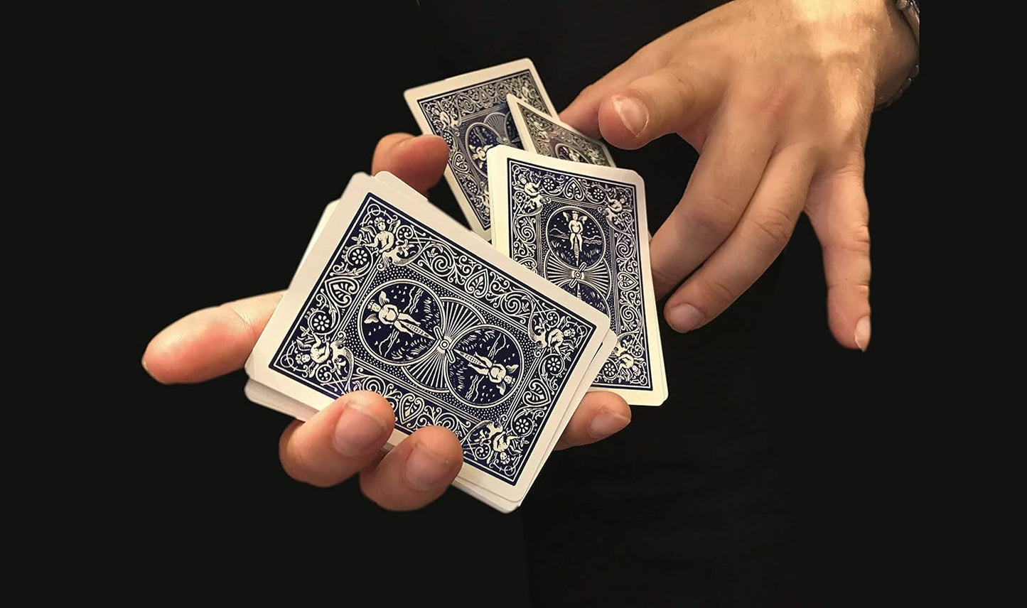 Bicycle® Standard index Playing Cards, 2 Decks, Red & Blue, Air Cushion Finish, Professional, Superb Handling & Durability for 14 years