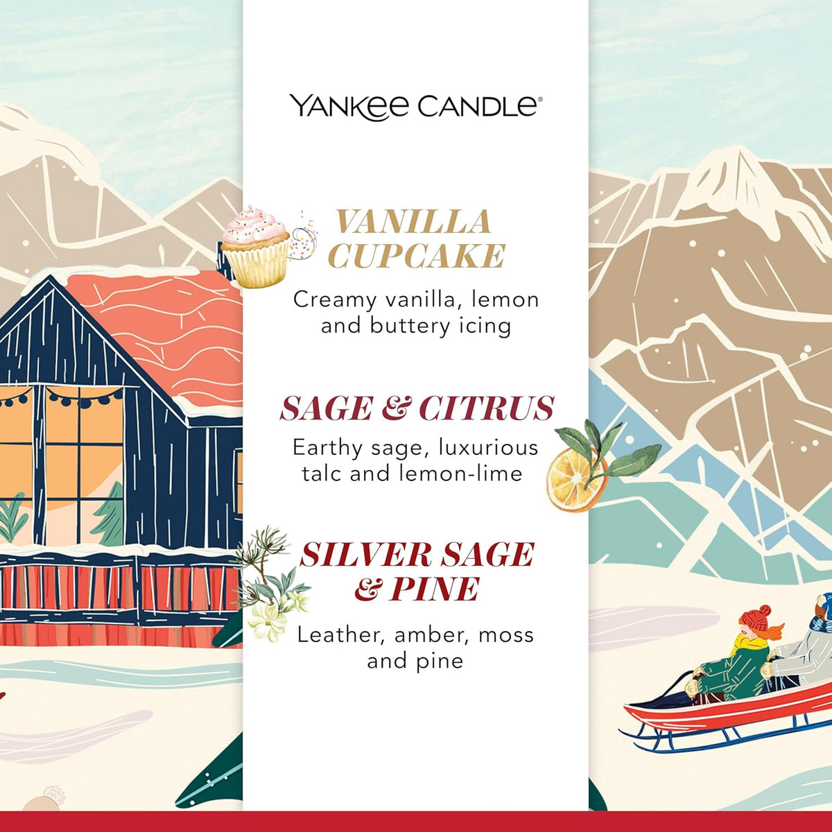 Yankee Candle Christmas Scented Candles Gift Set | 6 Mini Filled Votive Candles | Après Ski Collection | Perfect Christmas Gifts for Women
