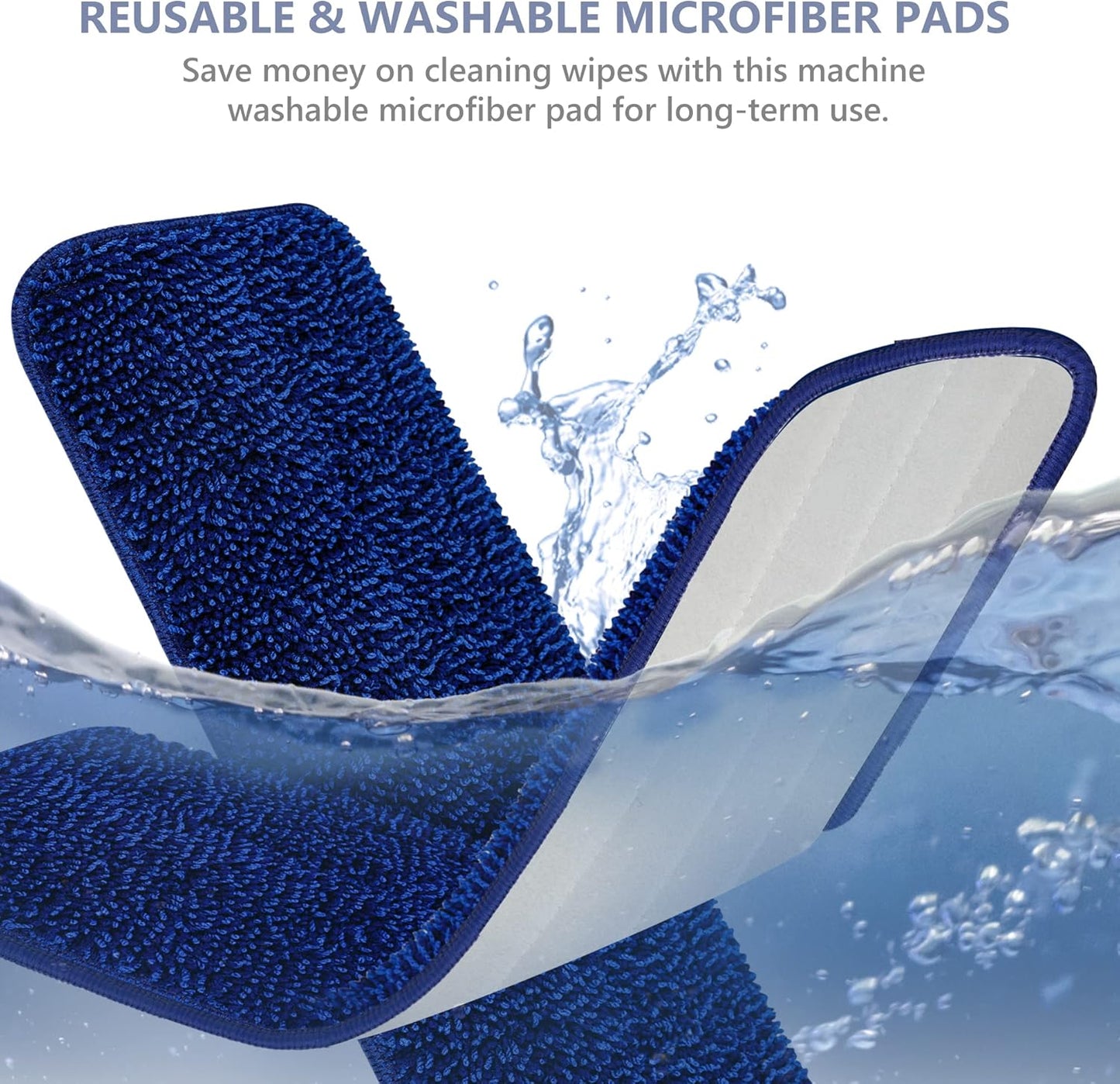 Spray Mop for Cleaning Floors Microfiber Floor Mop Wet Dust Flat Mop with 5 Washable Pads and Refillable Bottle for Home Kitchen Wood Laminate Vinyl Ceramic Hardwood Tiles