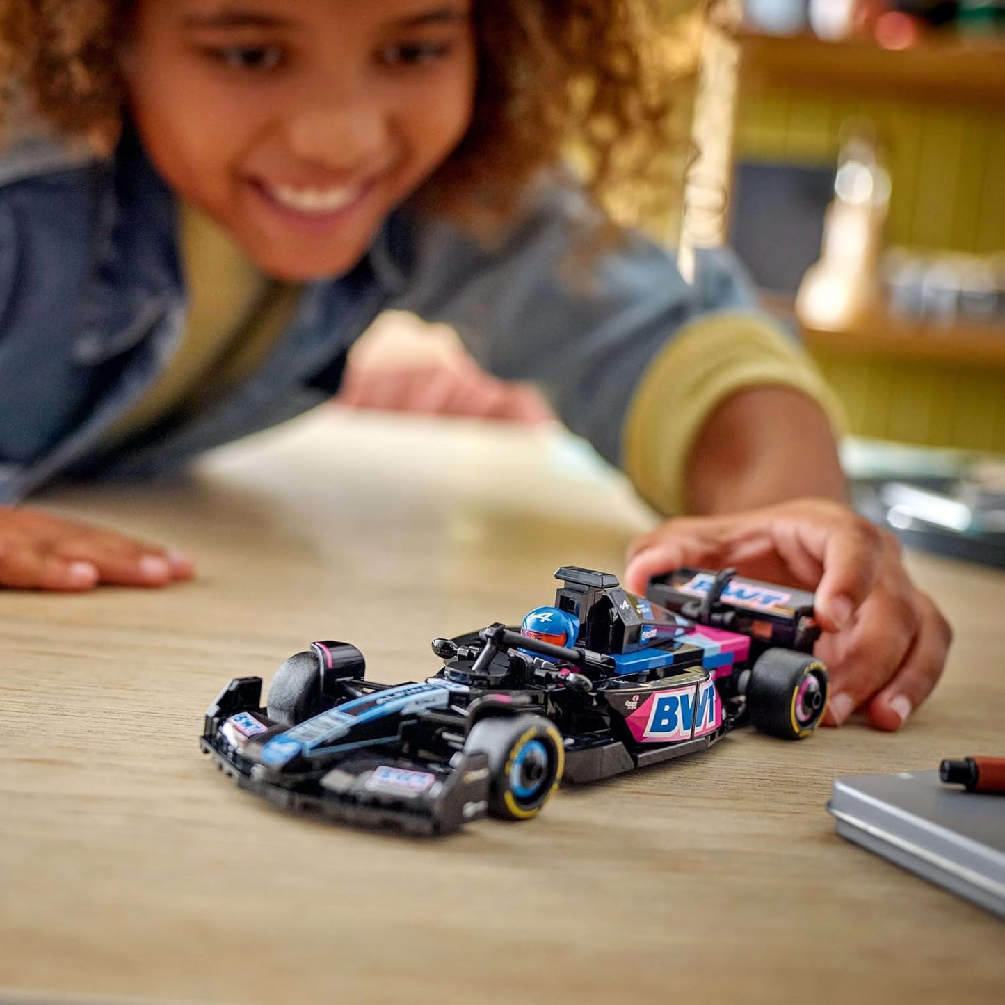 LEGO Speed Champions BWT Alpine F1 Team A524 Race Car Toy with a Collectible Formula 1 Driver Minifigure - Model Kits for 10+ Year Old Boys & Girls or Adult Motorsport Fans 77248