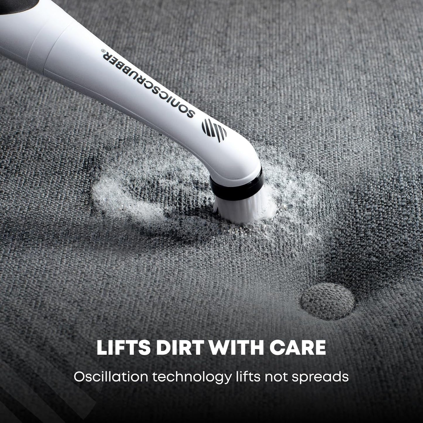 SONICSCRUBBER SonicScrubbers Sonic Scrubber Oscillating Cleaning Tool for the Kitchen and Bathroom, Grout, White