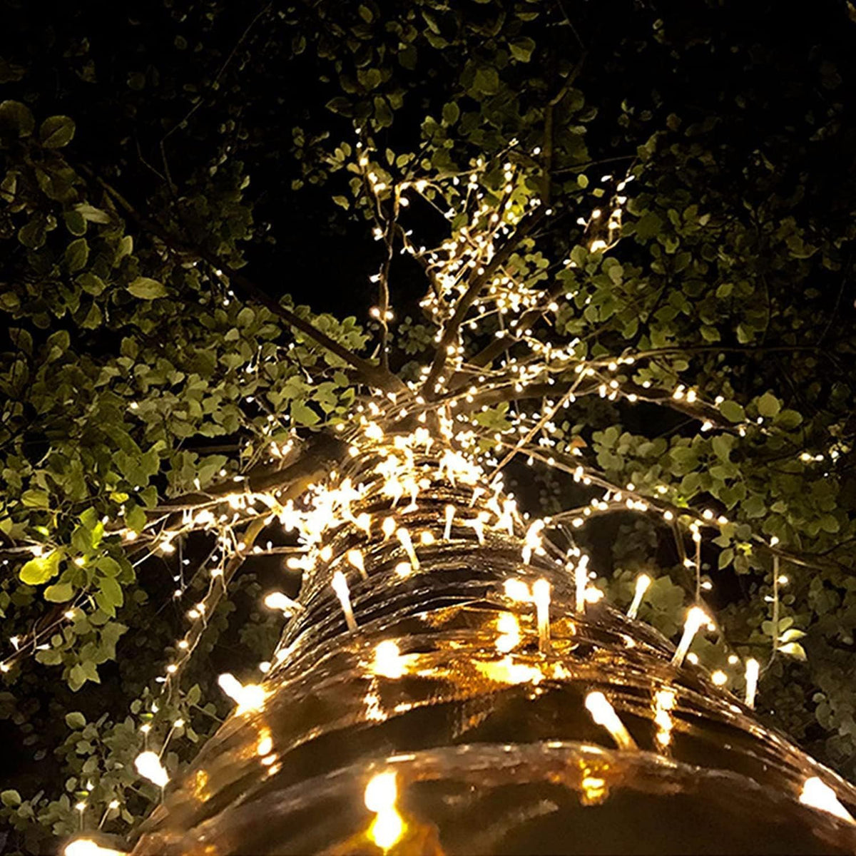Gresonic100/200/300/400LED Fairy Lights,8 Modes Timer String Lights for Bedroom Plug in,Warm White Outdoor Garden Lights Mains Powered Waterproof for Indoor,Party (100LED, 8 Modes Warm White)