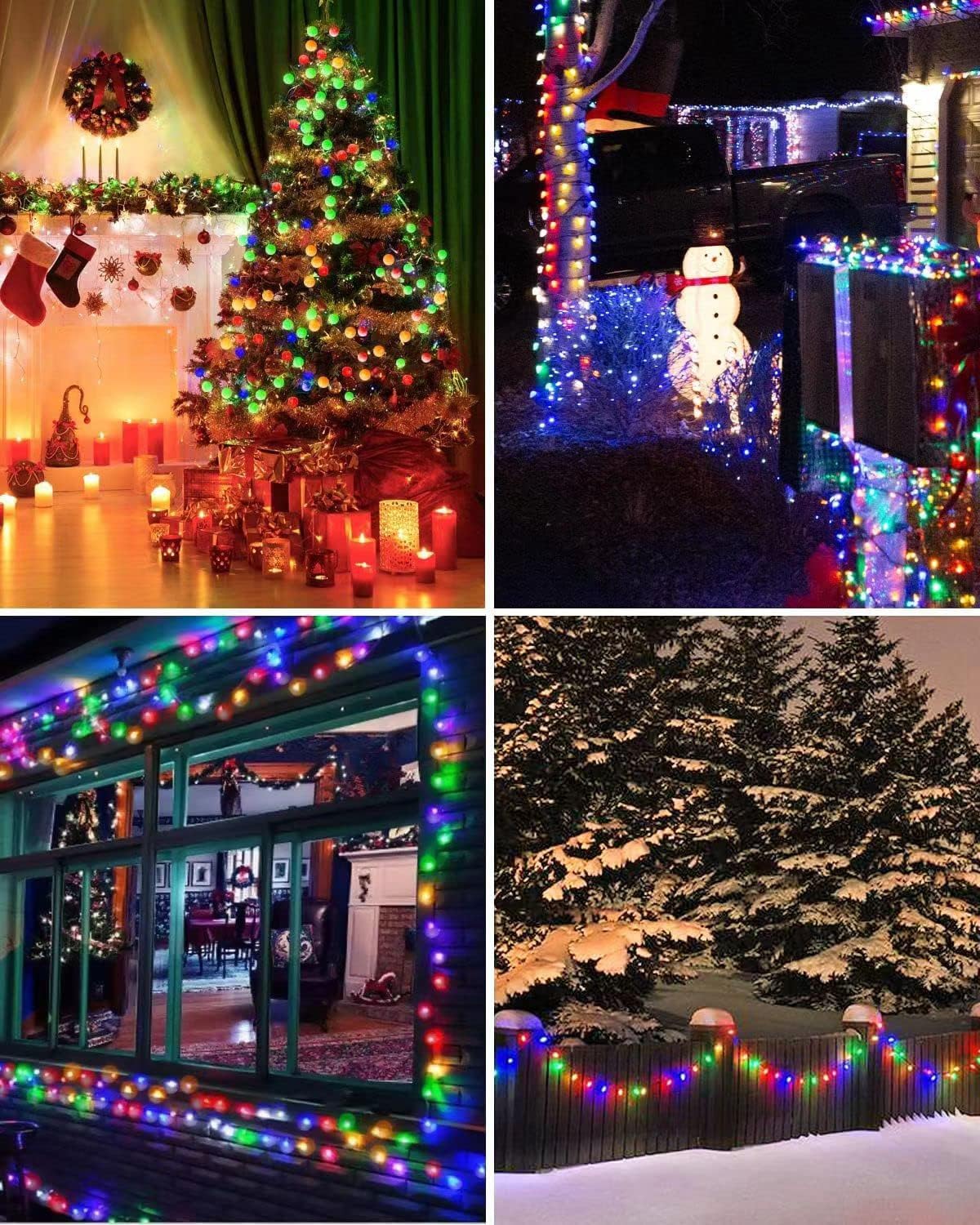 Fairy Lights Battery, 7M 60 LED Globe String Lights with 8 Lighting Modes, Fairy Light Battery Waterproof for Indoor, Outdoor, Christmas (Multi-Coloured)