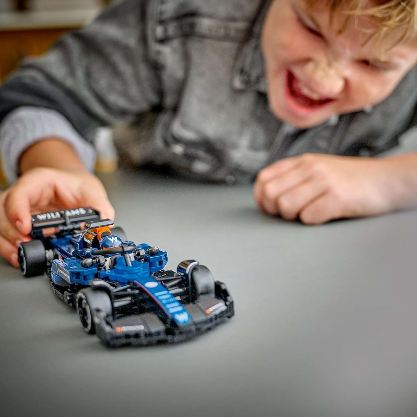 LEGO Speed Champions Williams Racing FW46 F1 Race Car Toy with a Collectible Formula 1 Driver Minifigure - Model Kits for 10+ Year Old Boys & Girls or Adult Motorsport Fans 77249