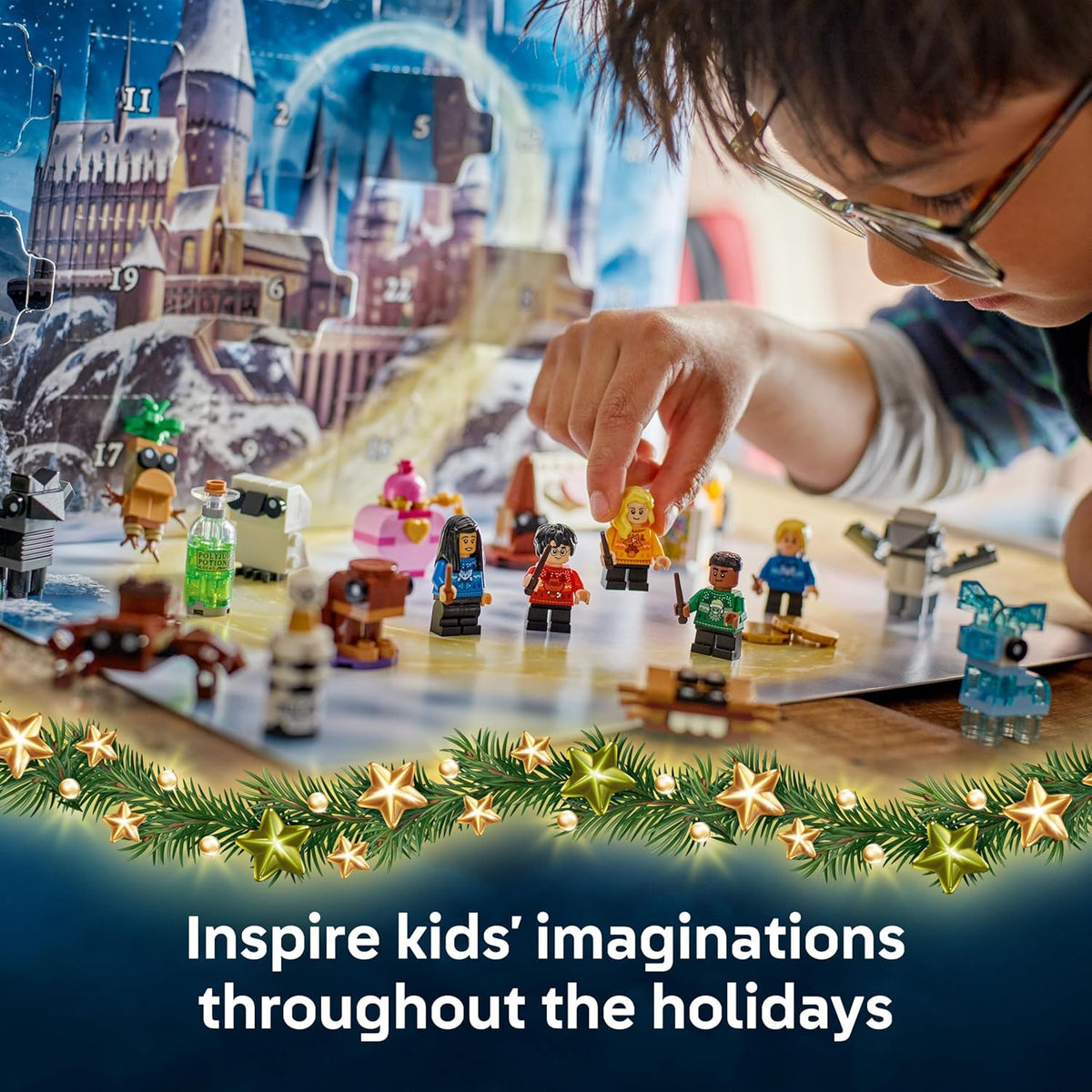 LEGO Harry Potter Advent Calendar 2025 for 7+ Year Old Boys & Girls - Christmas Countdown Toy with 24 Surprises incl. 8 Minifigures in Festive Jumpers, & Mini Builds - Gift Idea - 76456