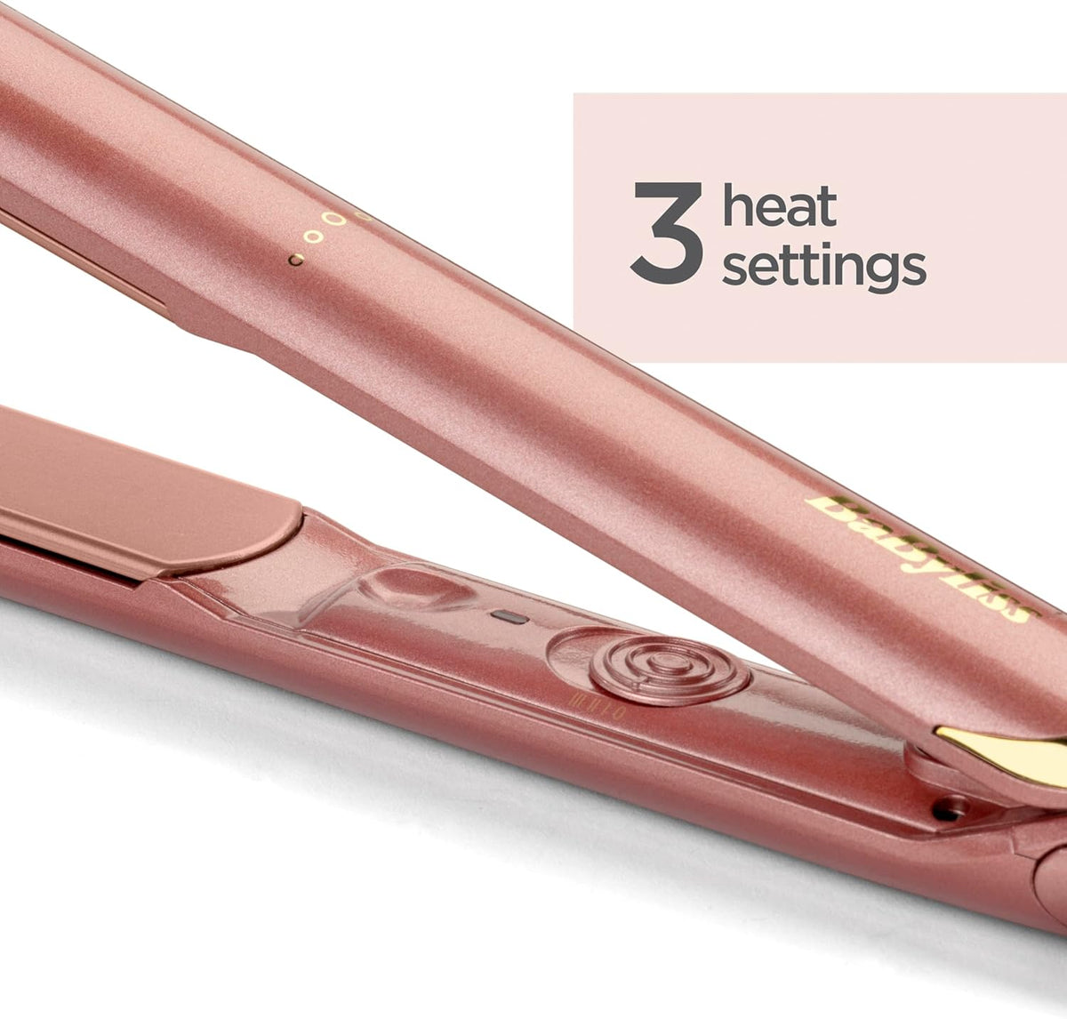 BaByliss Rose Gold Hair Straighteners 2598BU