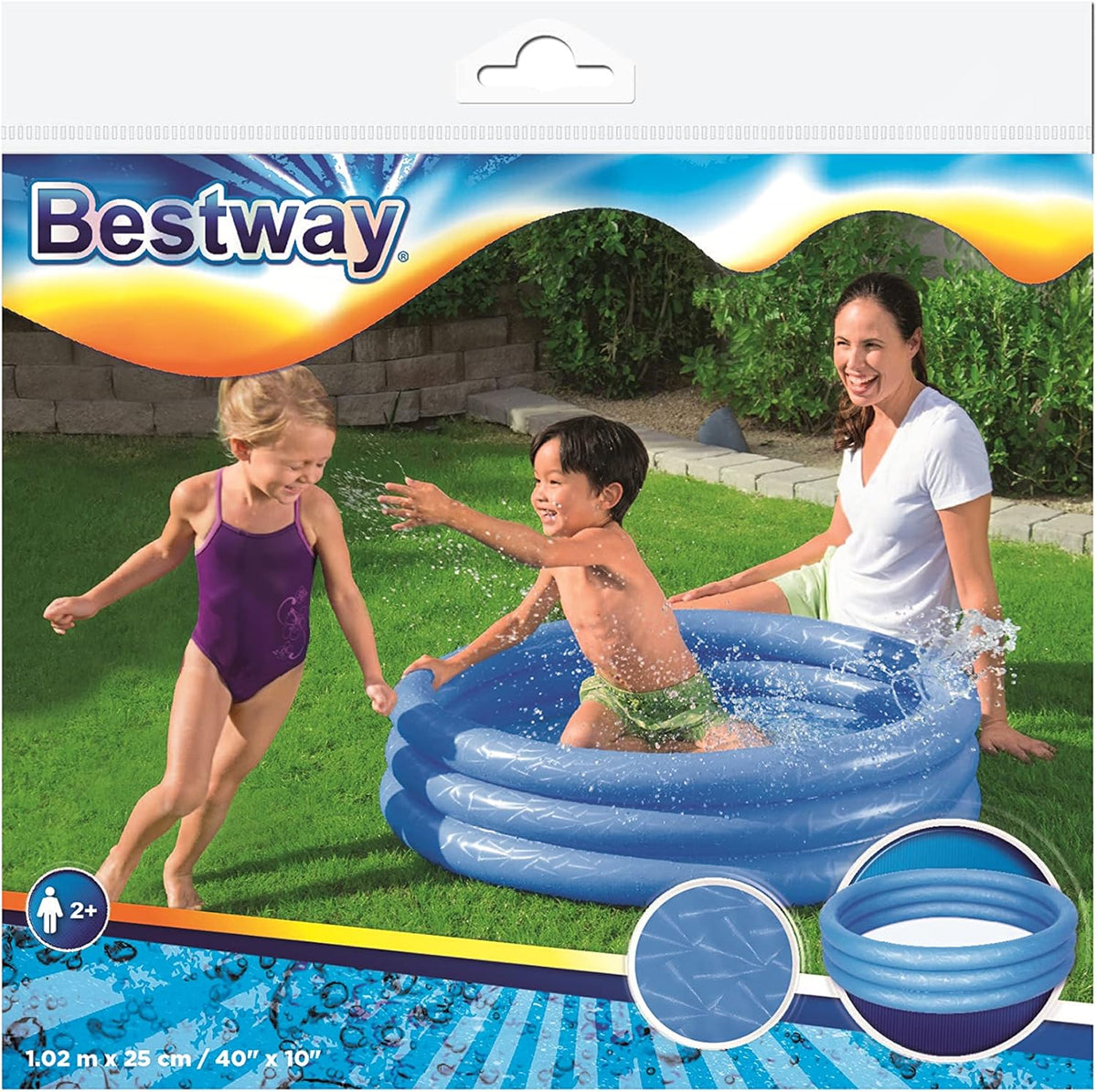Bestway Play Paddling Pool – Inflatable Kids Pool 1.02m