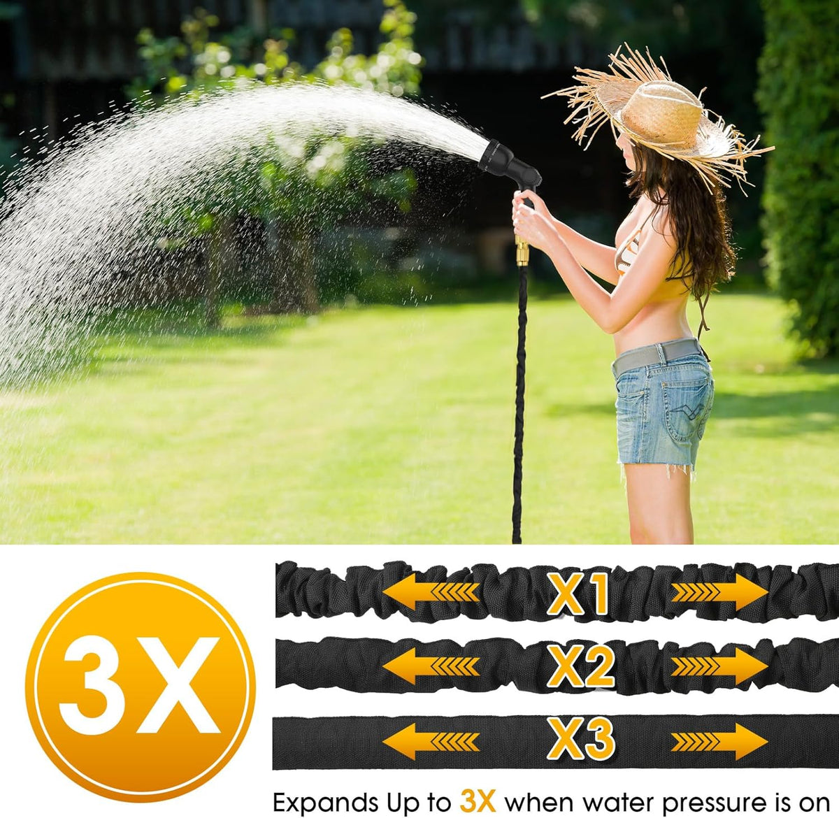 Expandable Garden Hose Pipe 100ft